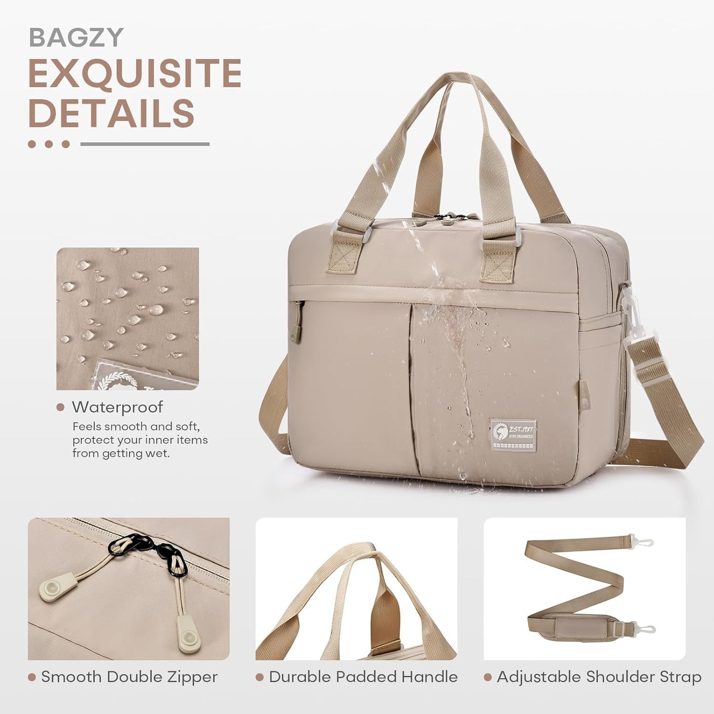 40x30x15cm Personal Item Travel Bag Expandable 40x30x25cm Gym Bag Lightweight Duffle Bag Mens Weekender Bags for Women with Wet Pocket for Overnight Hospital Carry on Bags for Airplanes