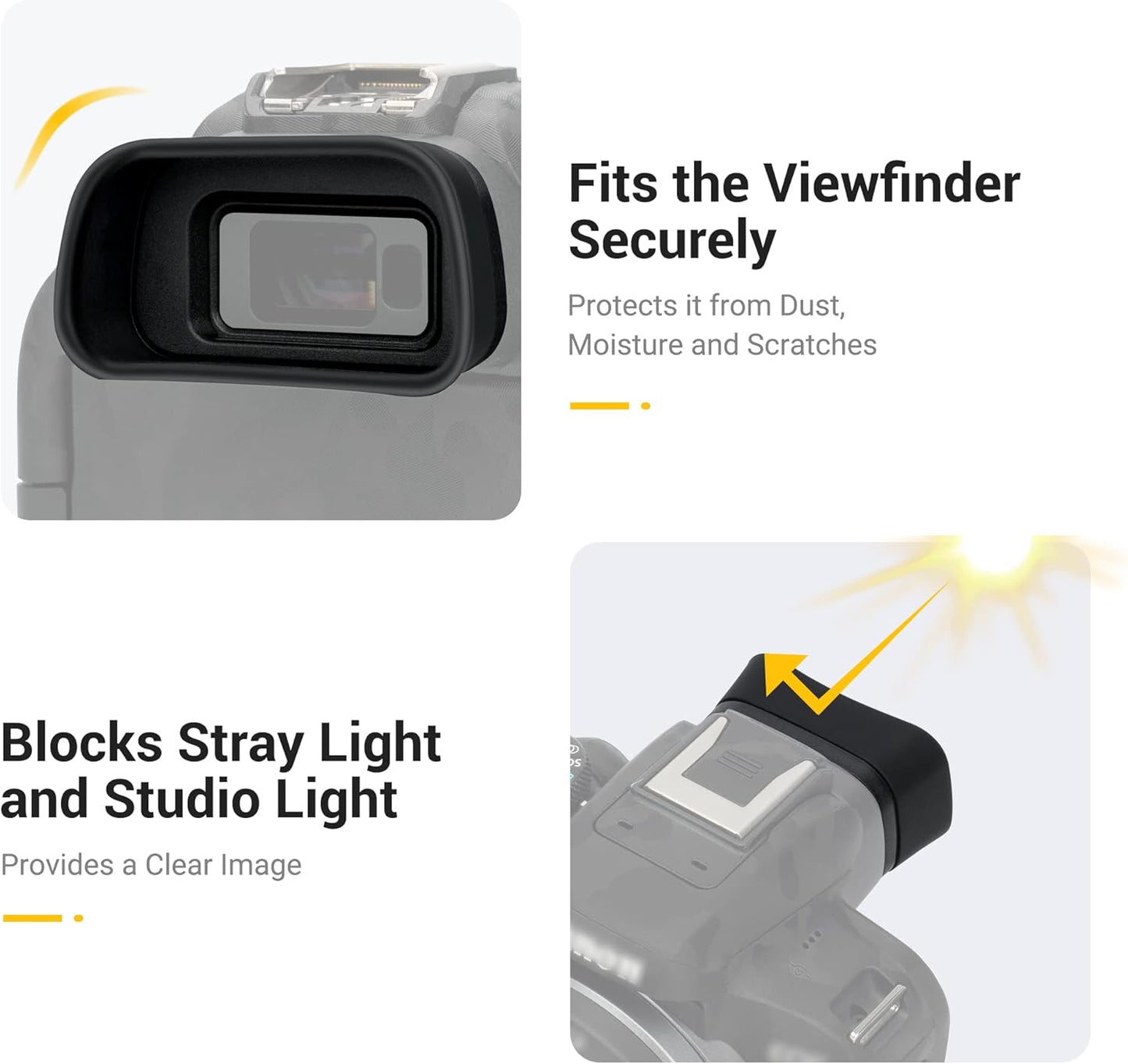 EOS R10 Eyecup Eyepiece，Soft Silicon Extended Camera Eye Cup Viewfinder Special Designed for Canon EOS R10 Mirrorless Camera