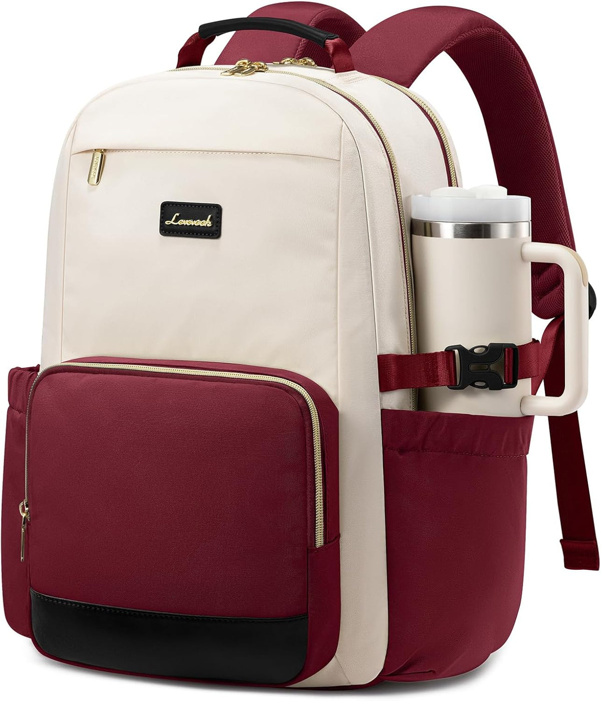 LOVEVOOK Laptop Backpack for Women with Pouch Pocket for Large Capacity Cup,15.6 Inch Teacher Nurse