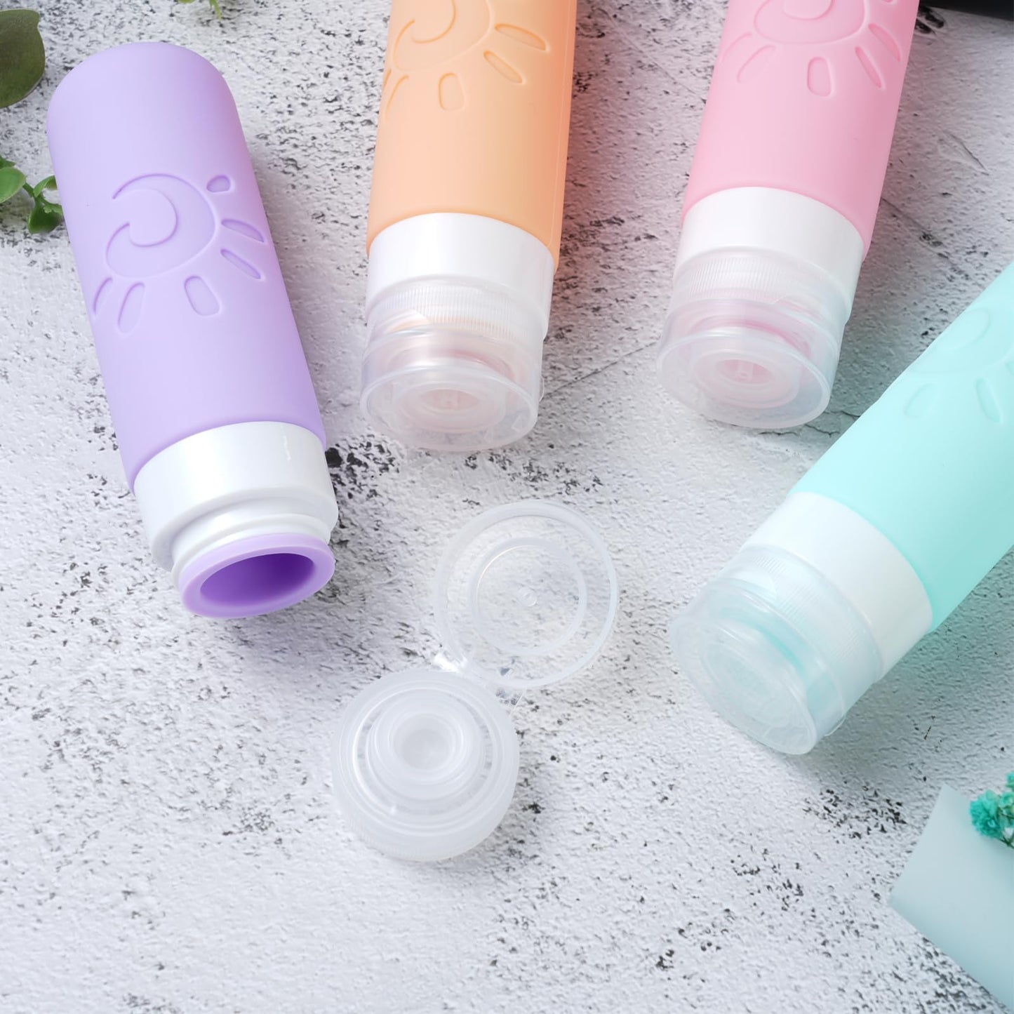 Zafit Travel Bottles for Toiletries, TSA Approved Travel Containers 3oz Leak Proof Travel Tubs