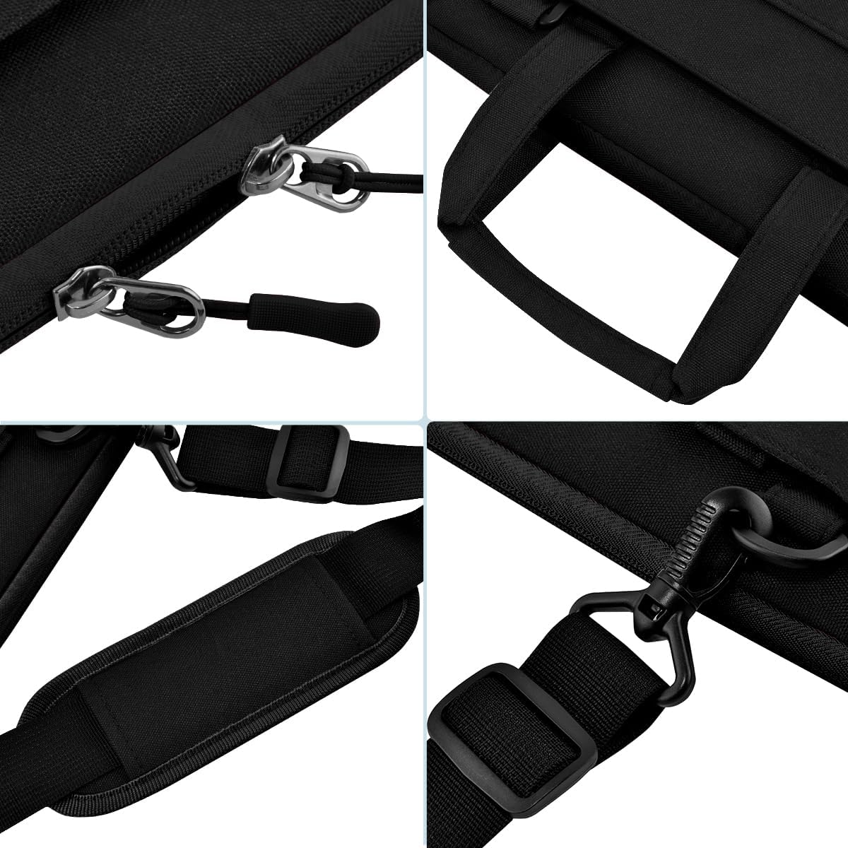 Laptop Case 15.6 inch Shoulder Bag, Durable Shockproof Protective Computer Carrying Briefcase with