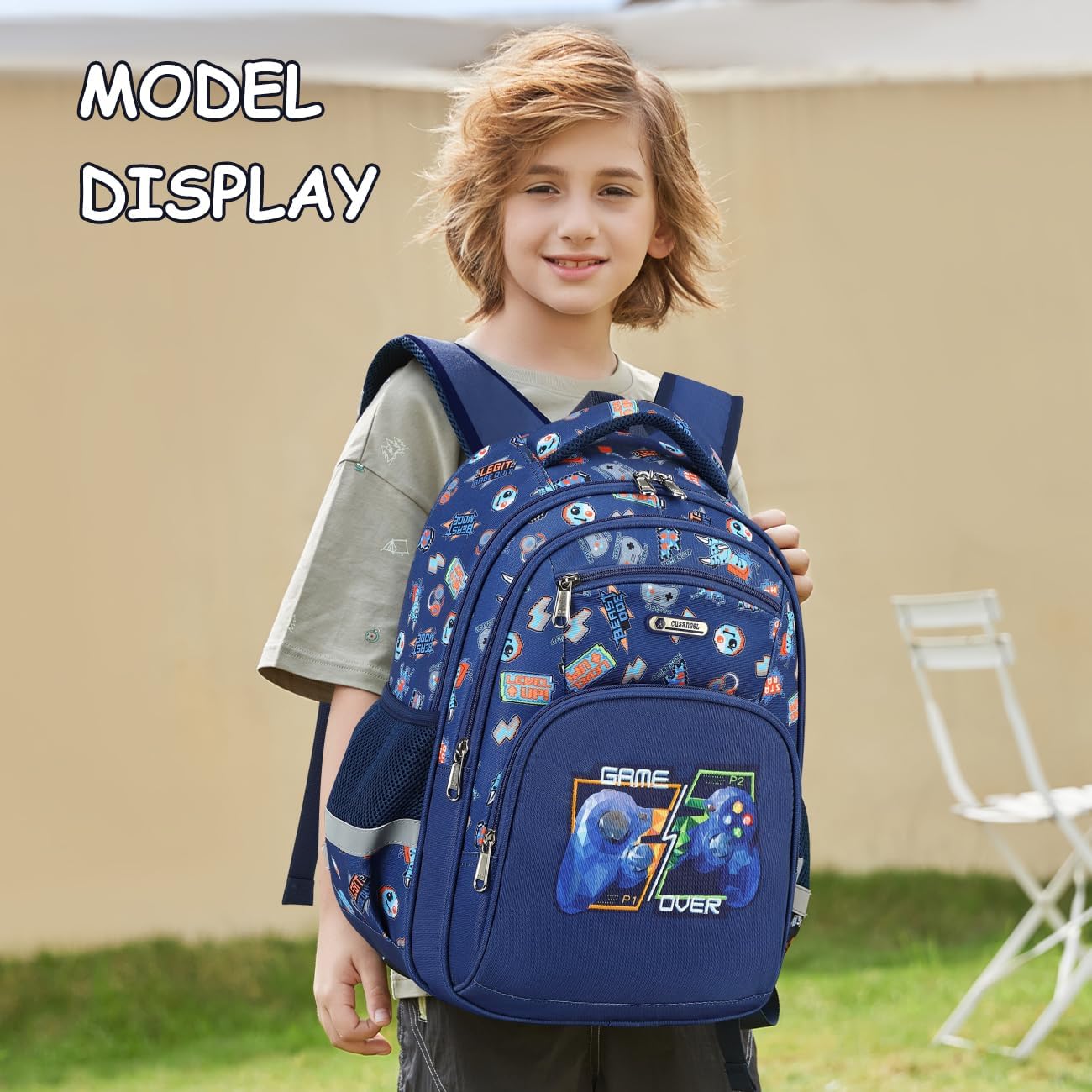 Cusangel Kids school Backpack with lunch bag for Girls,Elementary 6-10years Bookbag nylon large capacity backpack,Daypack