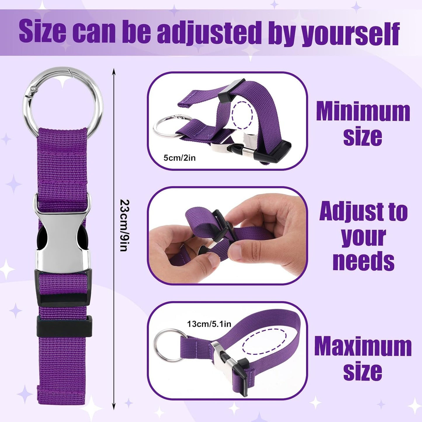 3 Pcs Add a Bag Strap Luggage Straps for Suitcases Heavy Duty Adjustable Suitcase Belt Carry Extra Bags Valises Strap for Travel Belt with Buckle Attachment for Connecting Luggage Together, 3 Colors