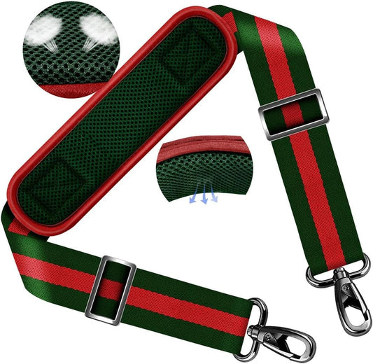 ZINZ Shoulder Strap 58" Ultra-Thick Fixed Padded and Adjustable Buckles Crossbody Strap for Briefcase Laptop Bag Luggage