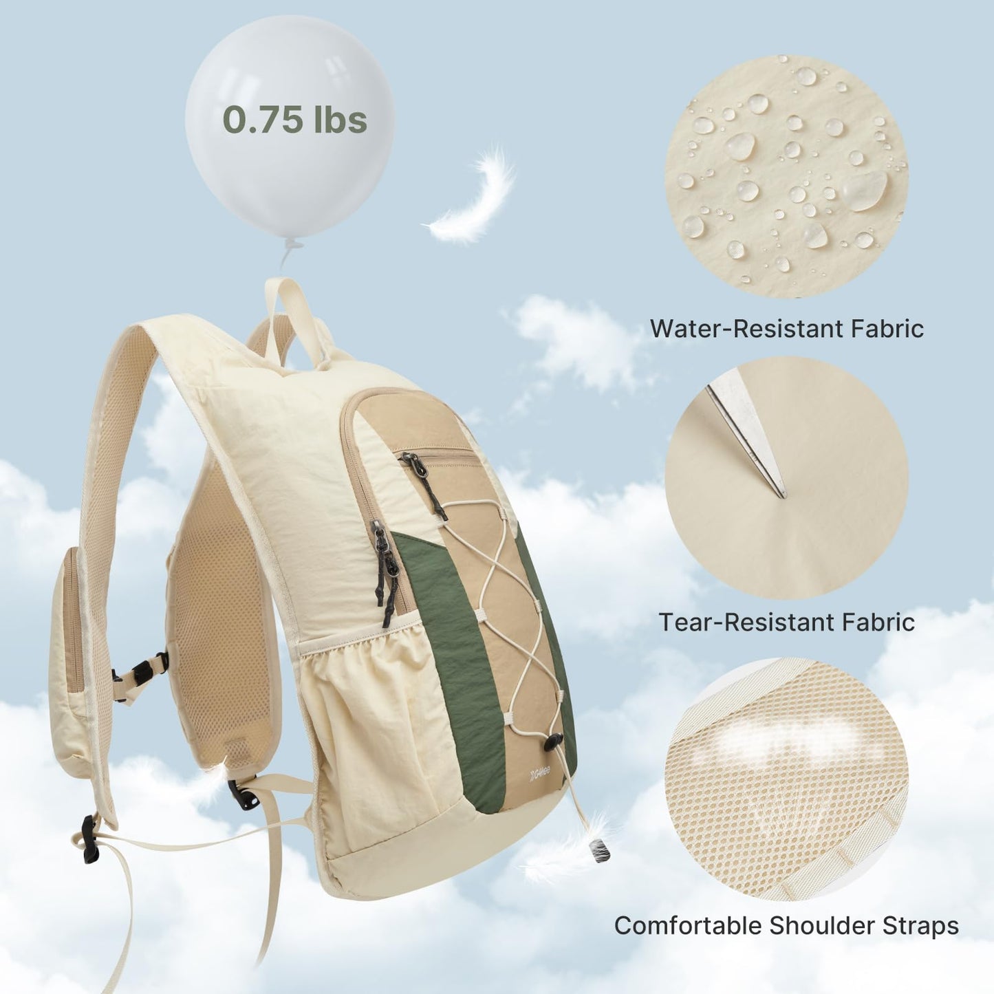G4Free 20L Lightweight Packable Hiking Backpack for Women Men