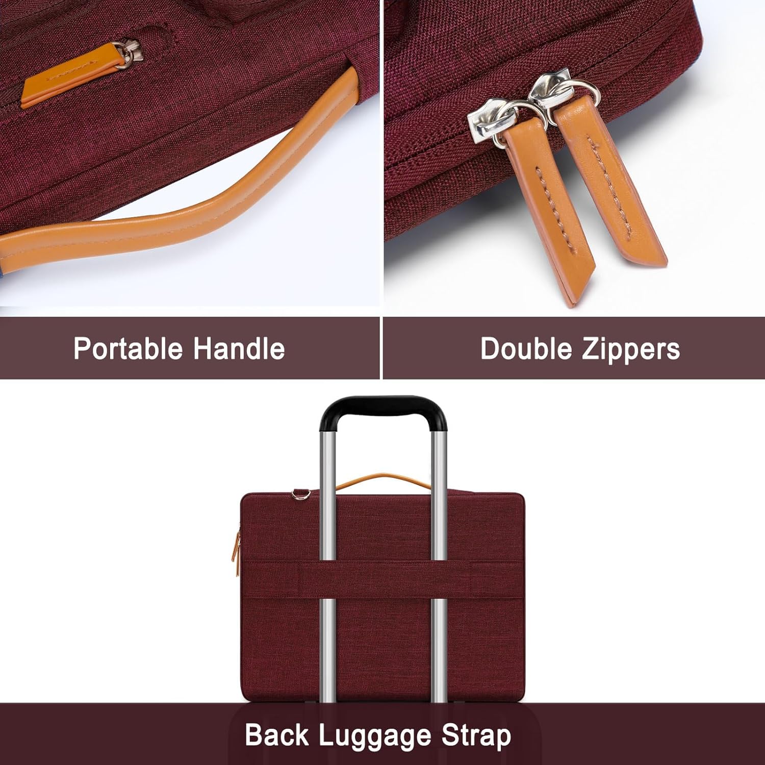 MOSISO 360 Protective Laptop Shoulder Bag,15-15.6 inch Computer Bags Compatible with MacBook Pro 16