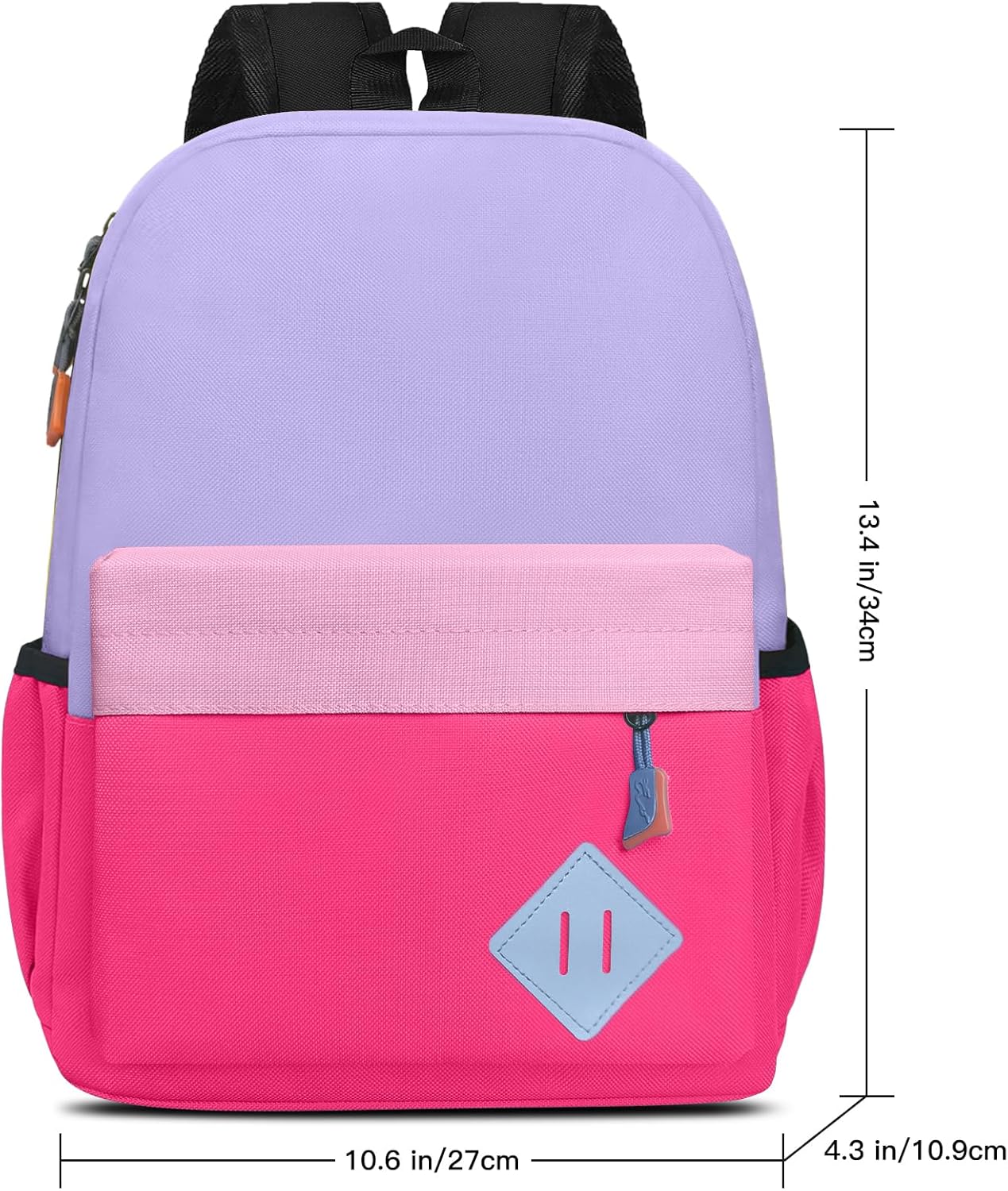 Little Kids Backpack for Girls - Toddler Preschool Backpack School Bag Cute Kindergarten Backpack for Aged 3-6, Purple Rose