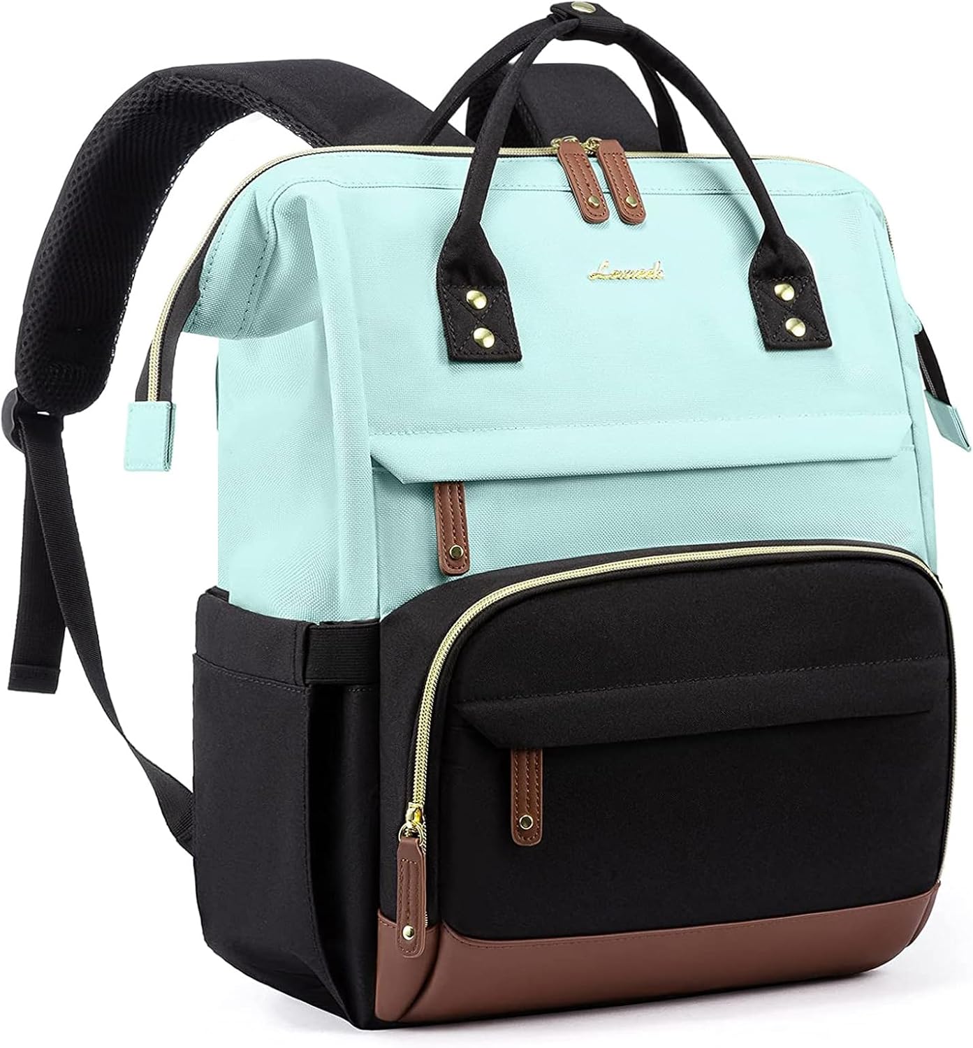 LOVEVOOK Laptop Backpack for Women, 18 Inch Work Business Backpacks Purse With Large Capacity, Waterproof Nurse Bag College Bookbag for School, Waterproof Casual Daypack for Travel