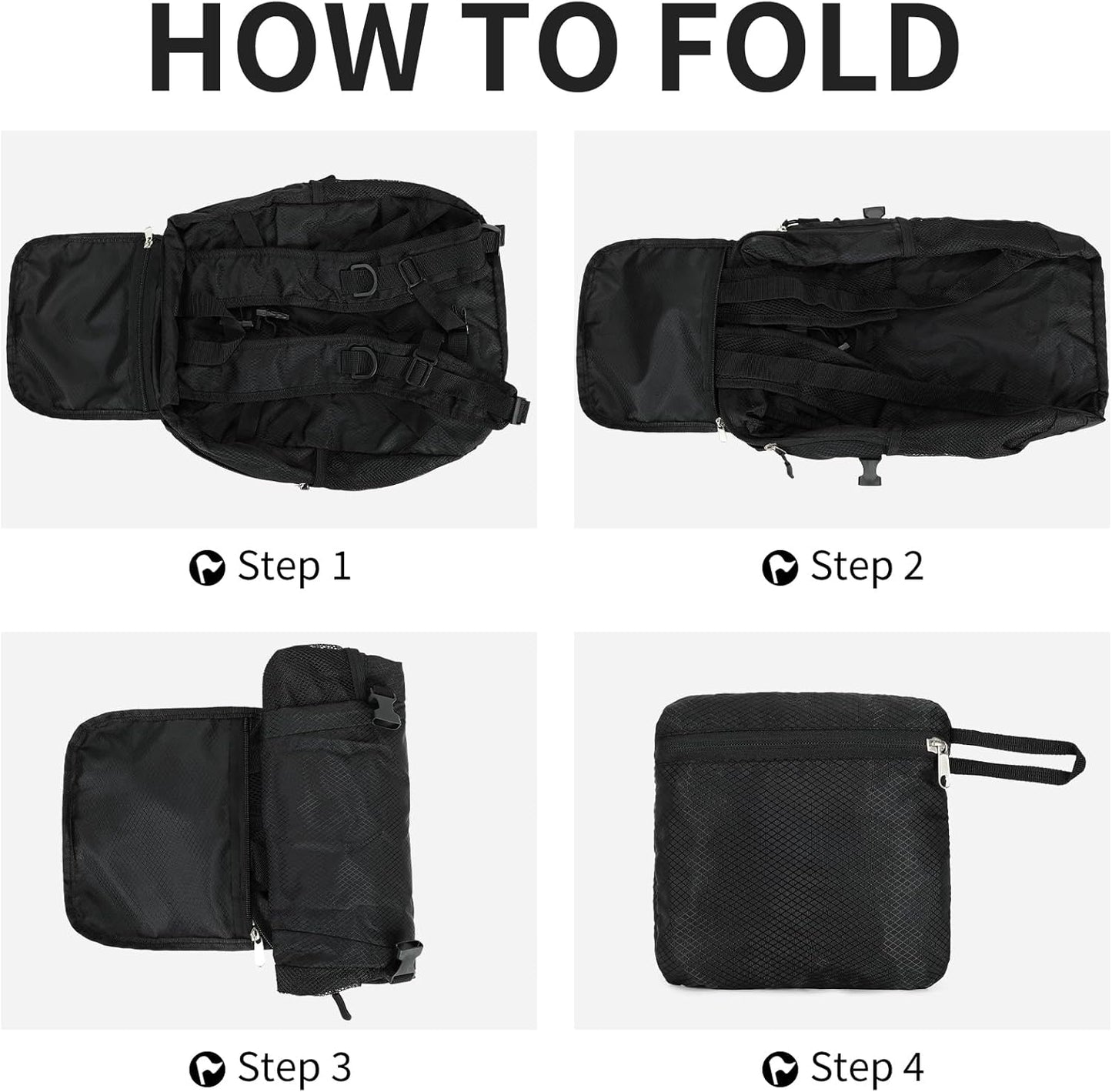 Small Hiking Backpack 15L Travel Lightweight Hiking Packable Daypack Water-Resistant Foldable