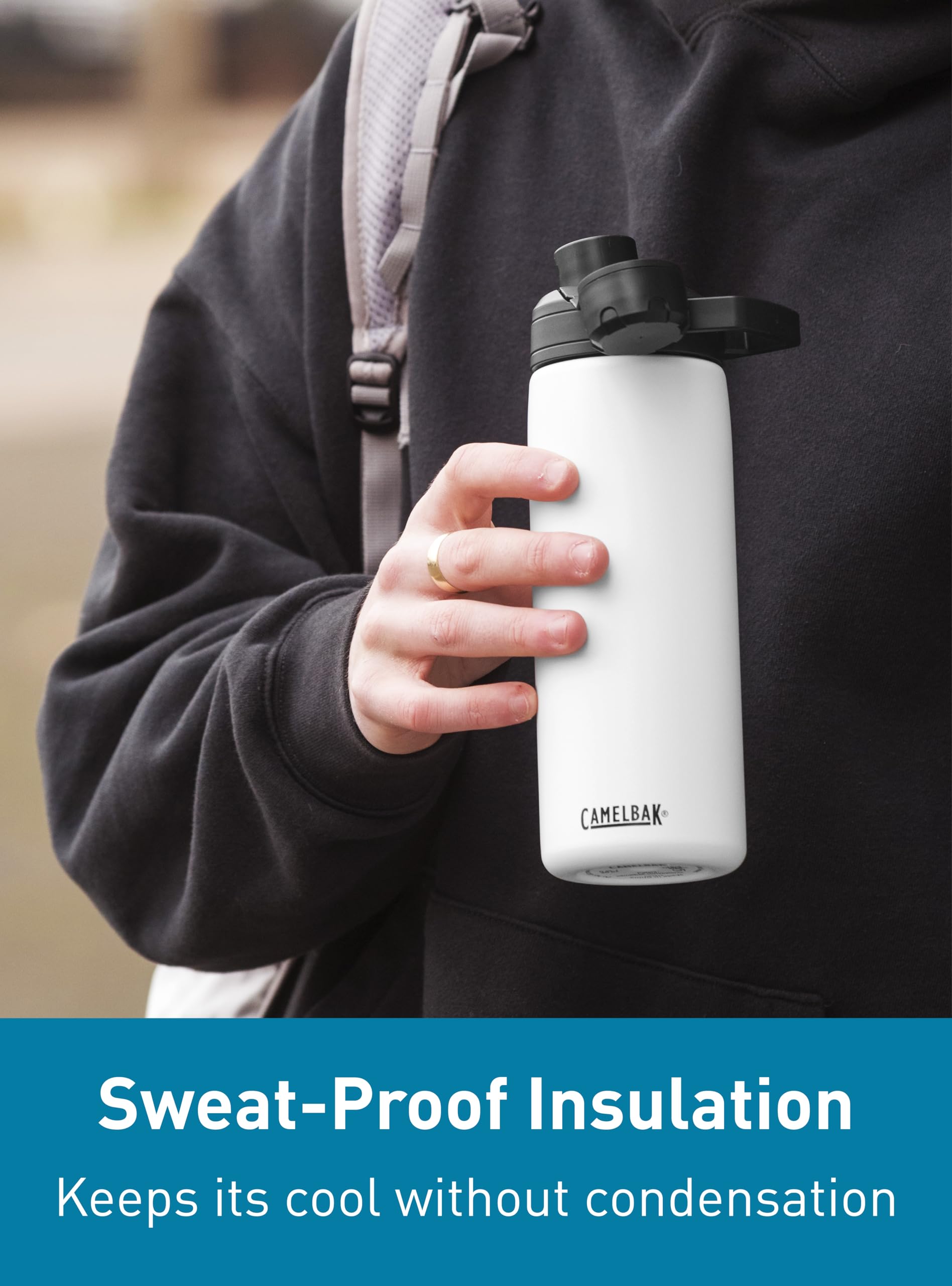 CamelBak Chute Mag Vacuum Insulated Stainless Steel Water Bottle, Magnetic Leak Resistant Cap for