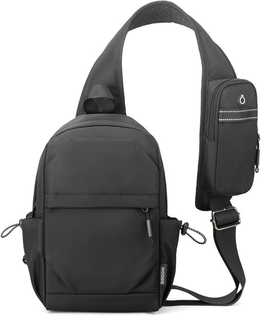 Crossbody Sling Bag Casual Shoulder Hiking Backpack with Convertible Shoulder Strap for Travel Hiking Shopping Leisure Sport