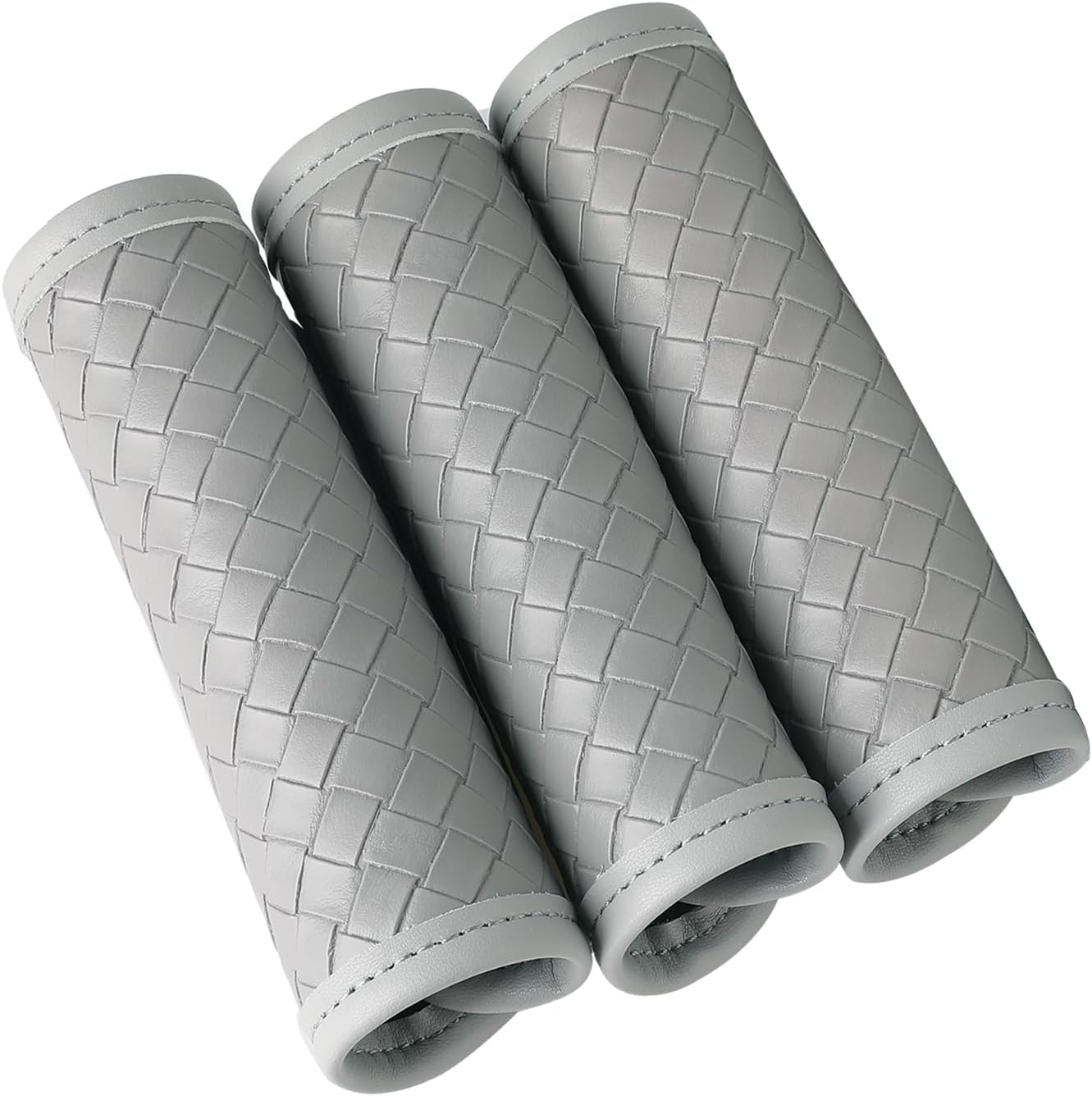 Luggage Handle Wraps -Suitcase Handle Wraps Travel Bag Handle Covers Suitcase Identifier Luggage Makers Covers(3Pcs-Grey)