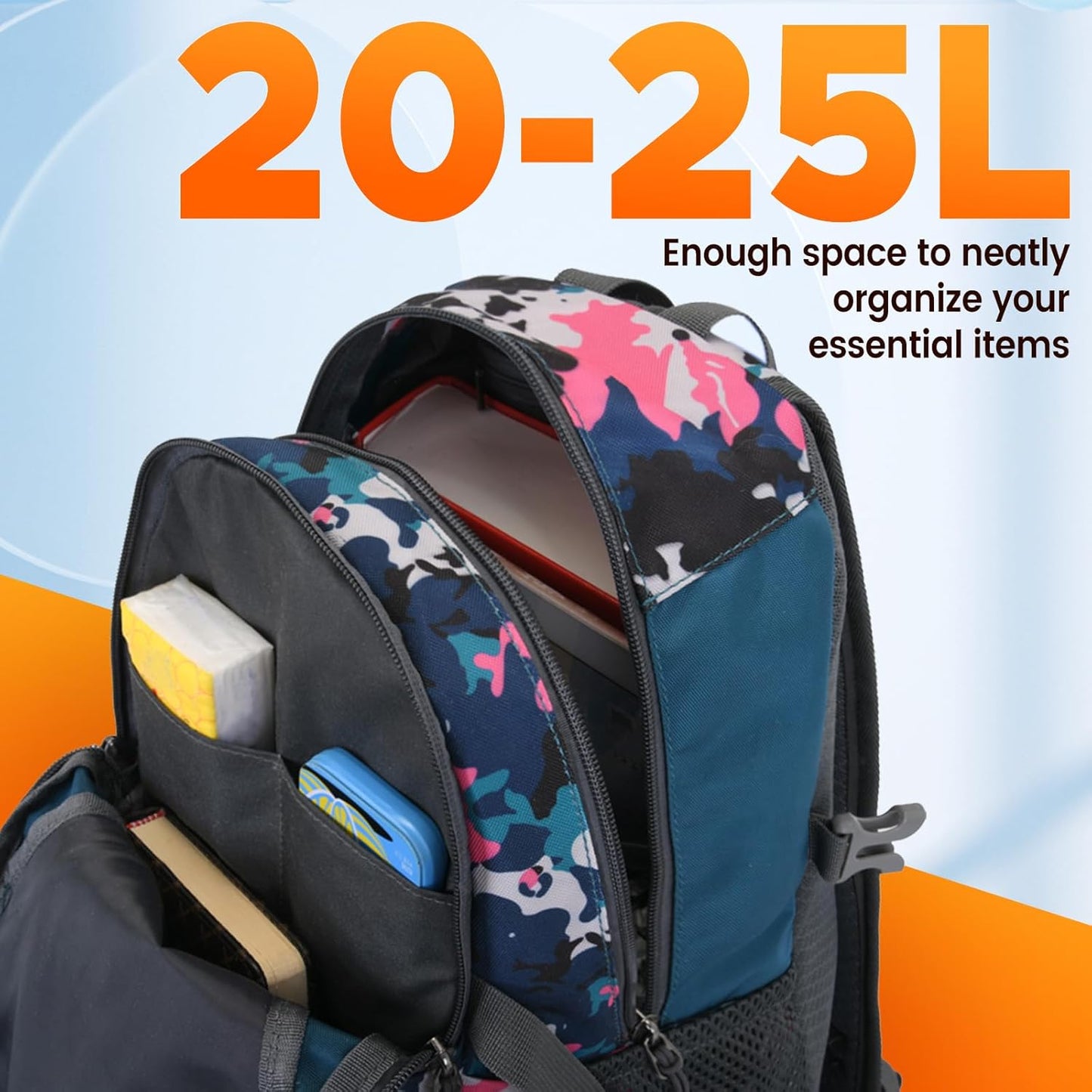 sunhiker Small Hiking Backpack Women Men 20L Lightweight Travel Backpack Daypack Casual Backpack For Cycling Outdoor Camping
