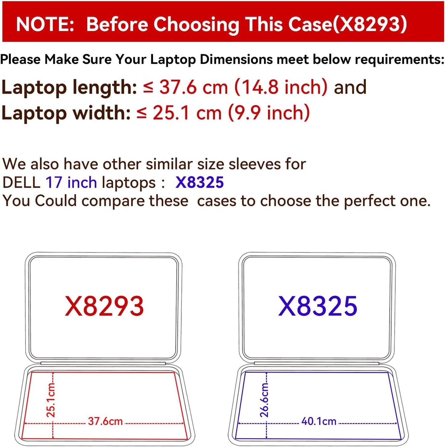 Smatree Hard EVA Protective Sleeve Case Compatible for 17 inch DELL XPS 17 9730/9720/9710/9700 Laptop, for 17 inch DELL Precision 5770 Workstation Water-Resistant Bag(X8293)