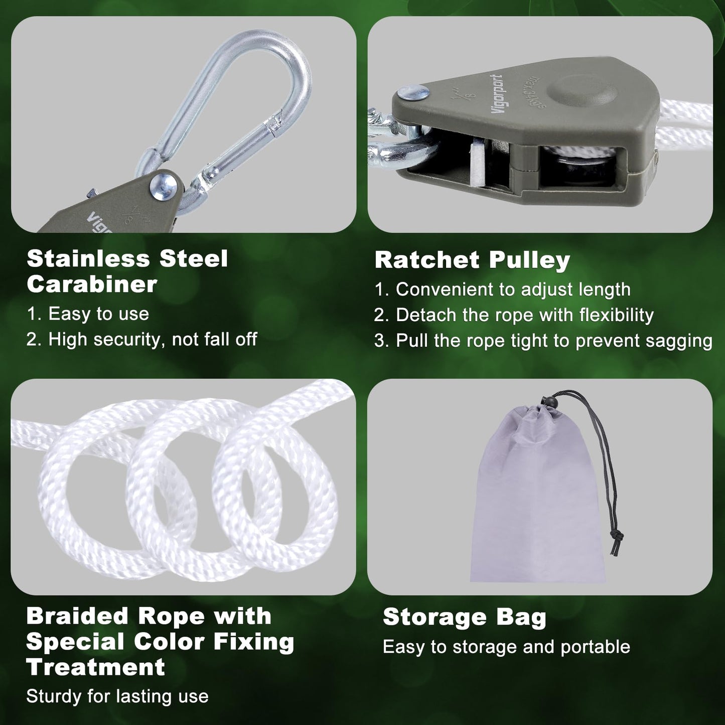 Vigorport Retractable Travel Clothesline, Portable Clothes Laundry Line