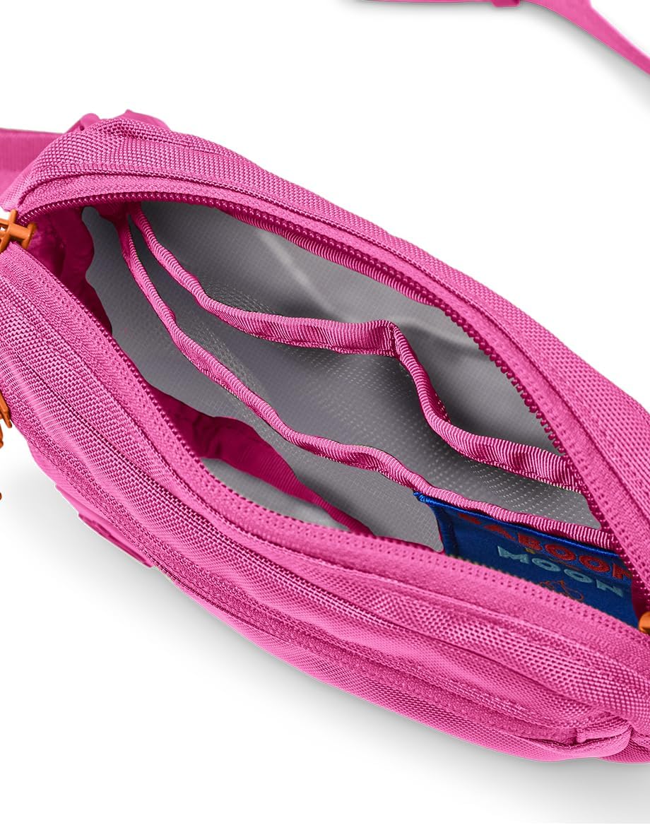 Baboon to the Moon Fanny Pack - Trendy, Compact, Water-Repellent Waist Bag in Multiple Colors and Sizes for Men and Women (Raspberry Fizz, Mini (1.5L))