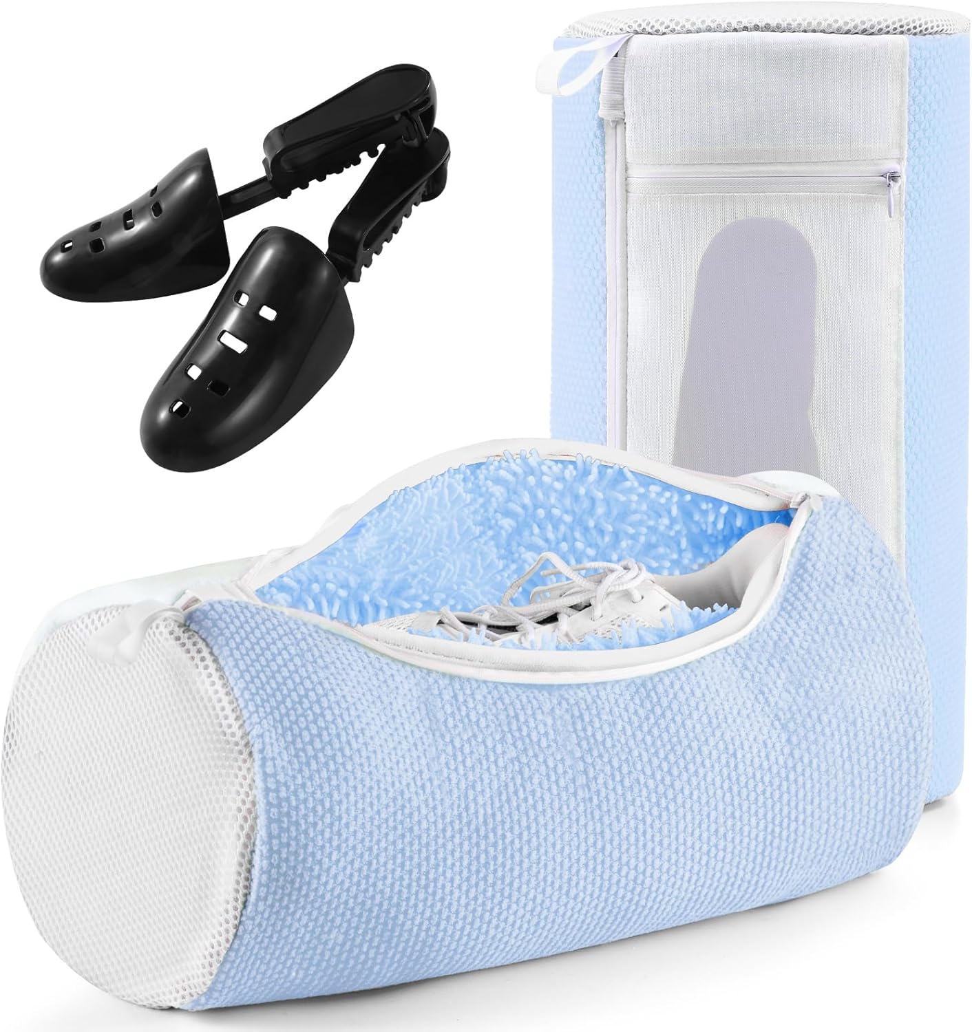 Shoe Washing Machine Bag for Washer and Dryer - Reusable Lint-free, Large Sneaker Laundry Bag for