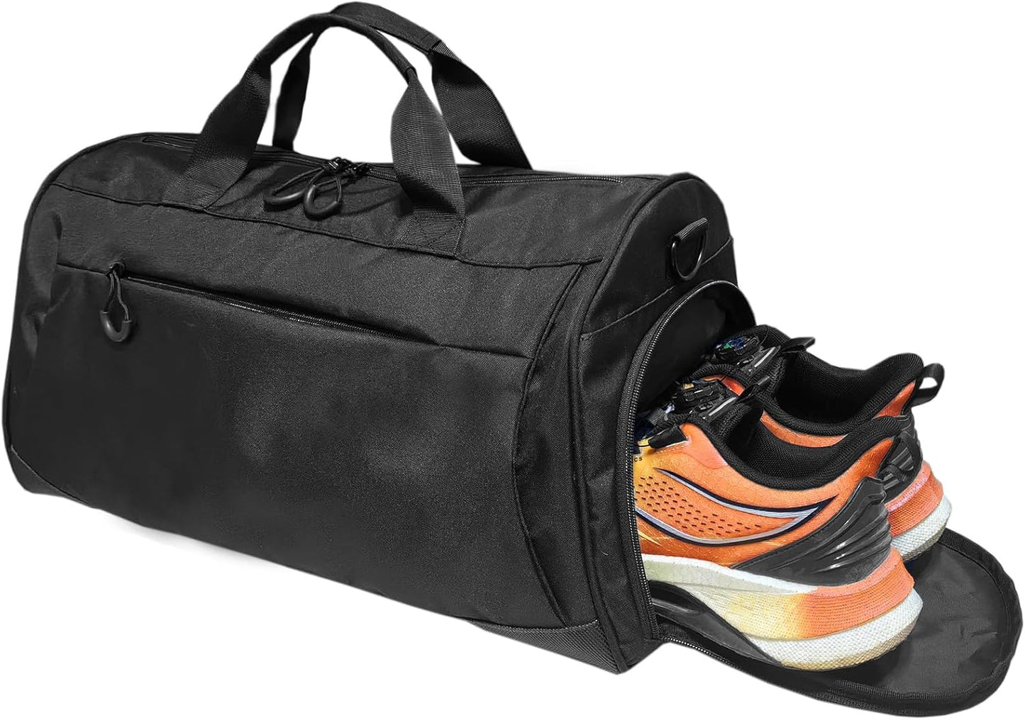 Gym Bag for Men & Women with Shoulder Strap, Shoe and Wet Compartment, Lightweight Duffle Bag, Durable Athletic Bag, Perfect for Travel, Fitness, Workout, Swimming, Yoga (Samll (19"))