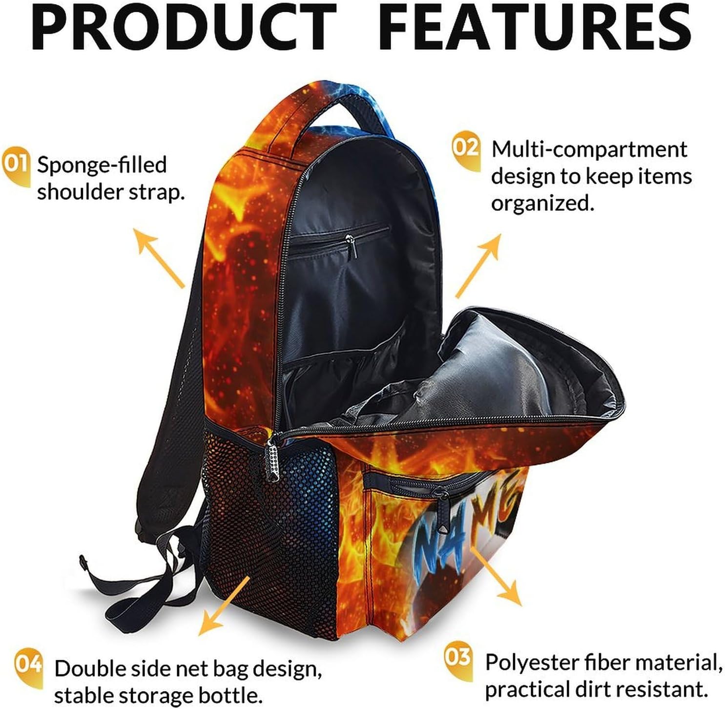 Boys Backpacks for Kids School, Soccer Backpack with Custom Name for Elementary Middle Primary High