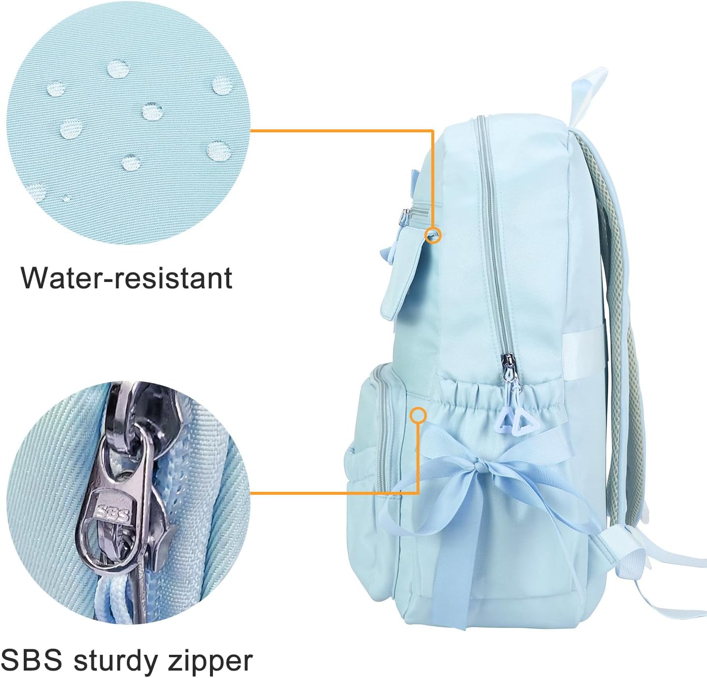 Phaoullzon Coquette Backpack with Bow for Women Aesthetic Daypack