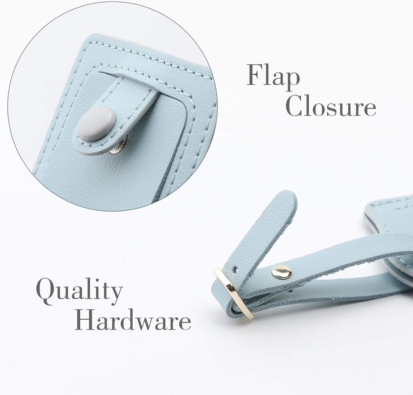 Jagucho Leather Luggage Tags for Men Women-Luggage Tags for Suitcases-Baggage Bag Tag Suitcase Labels ID Tags with Full Back Privacy Cover for Carnival Cruise Ships, Travel Tags
