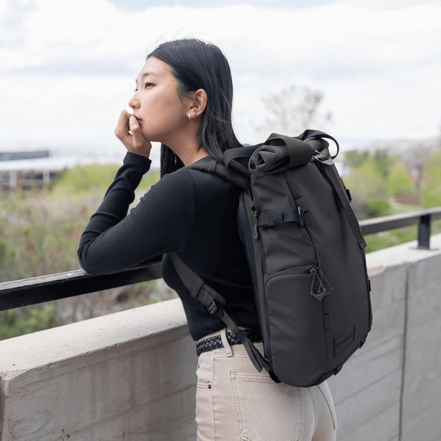 WANDRD All New PRVKE 15L V4 Camera Backpack: Built-In Camera Cube Travel Backpack with Quick Side Access, Rolltop Expansion, Clamshell Opening, Magnetic Tote Handles