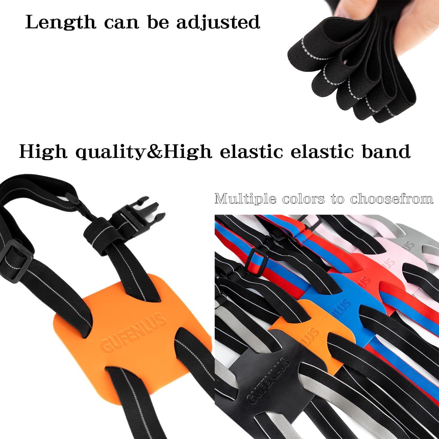 Luggage Straps for Suitcases,Luggage Straps Bag Bungees for Add a Bag Easy to Travel Suitcase Elastic Strap Belt (Black/Orange 1pcs)