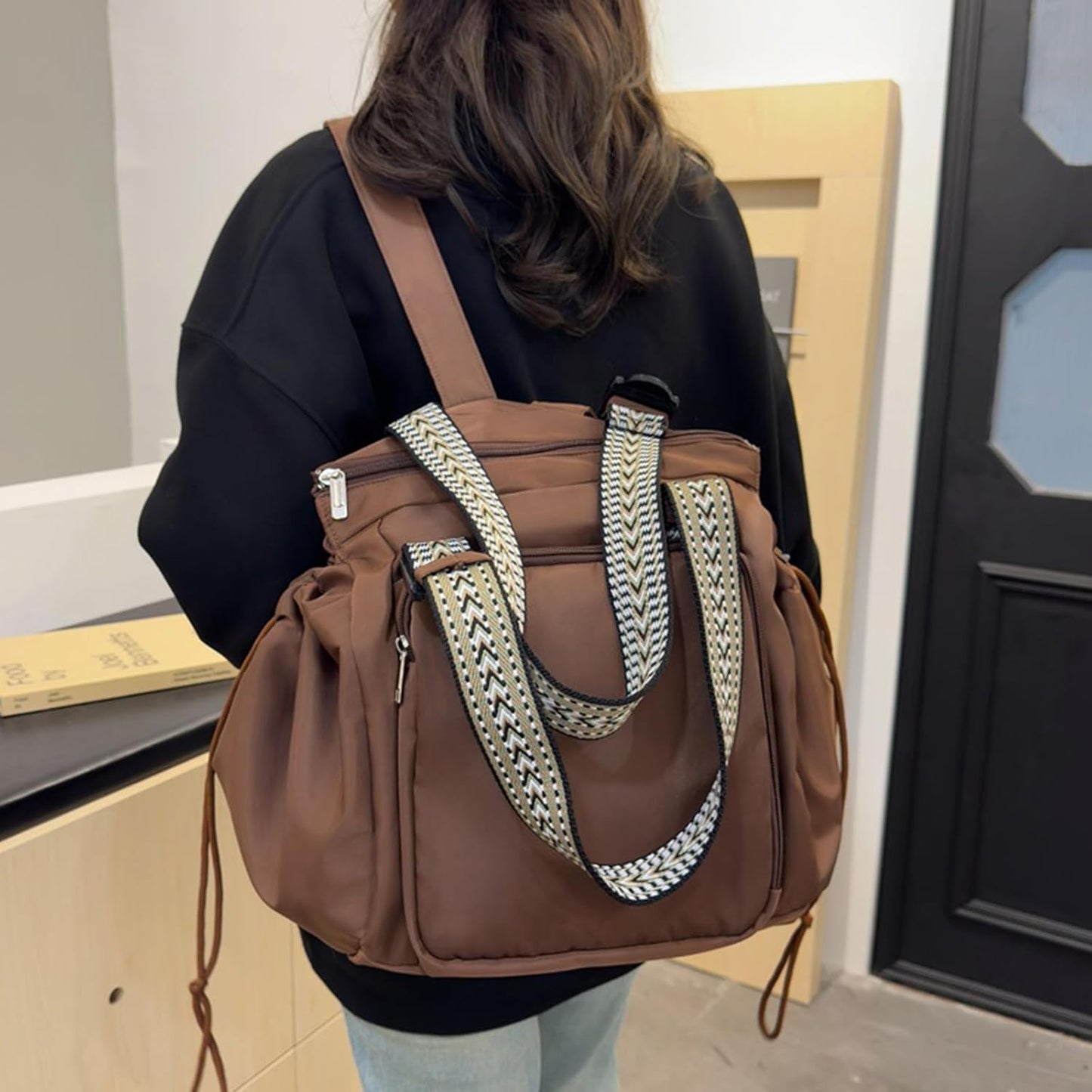 Gym Bag,Foldie Travel Tote Bag,Sports Weekender Bags for Women,Large Capacity Multifunctional Organizer Bag