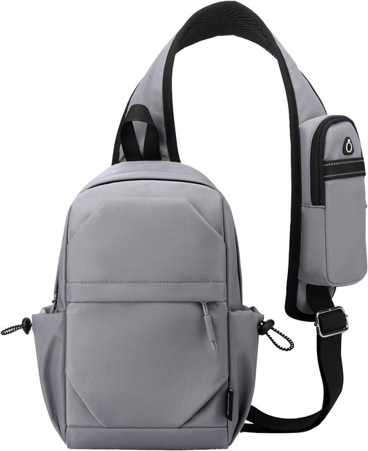 Crossbody Sling Bag Casual Shoulder Hiking Backpack with Convertible Shoulder Strap for Travel Hiking Shopping Leisure Sport