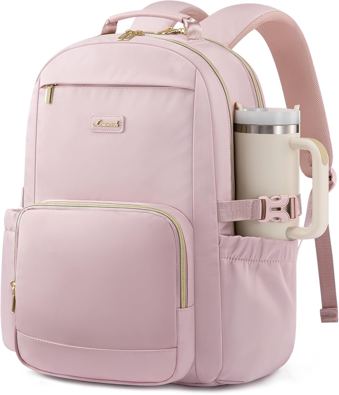 LOVEVOOK Laptop Backpack for Women with Pouch Pocket for Large Capacity Cup,17 Inch Teacher Nurse