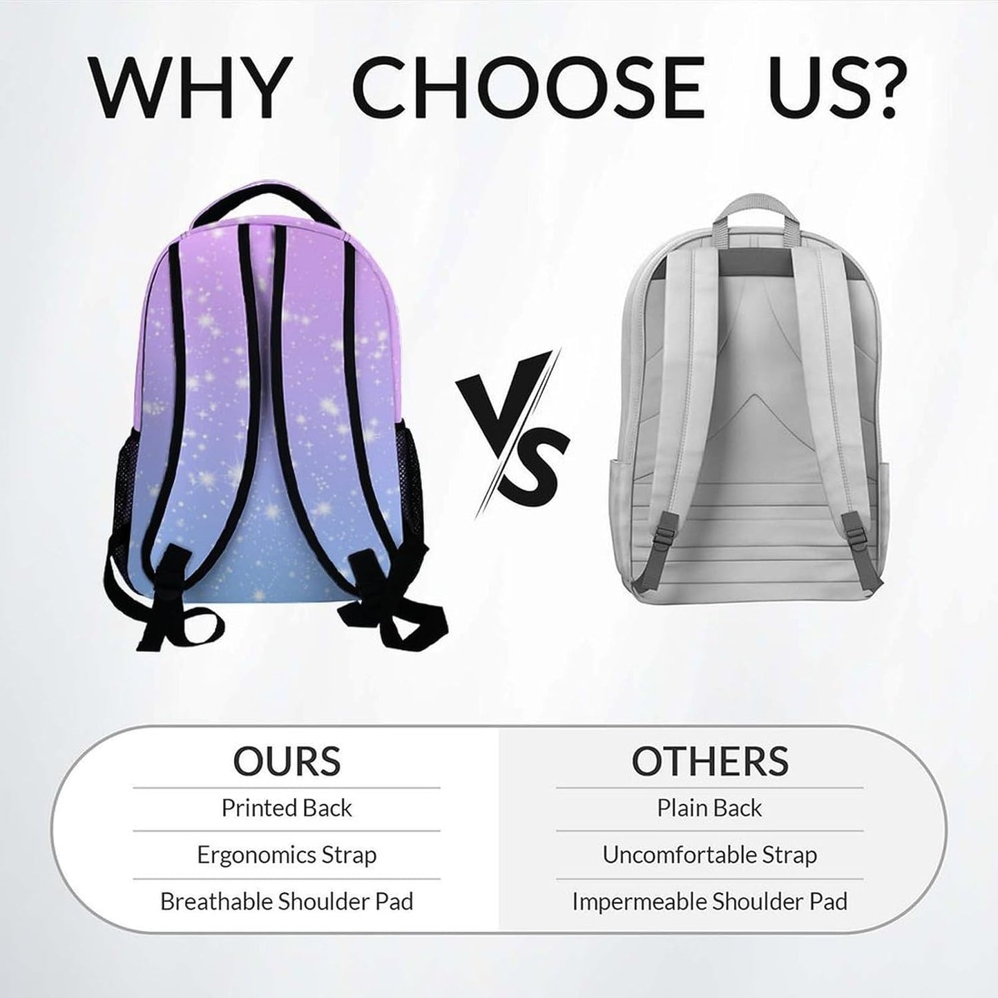 Bookbag for Girls, Personalized Butterfly Backpacks for Kids, Elementary Preschool School Bag for Toddler, 17" Custom Cute Rainbow Bookbag with Name