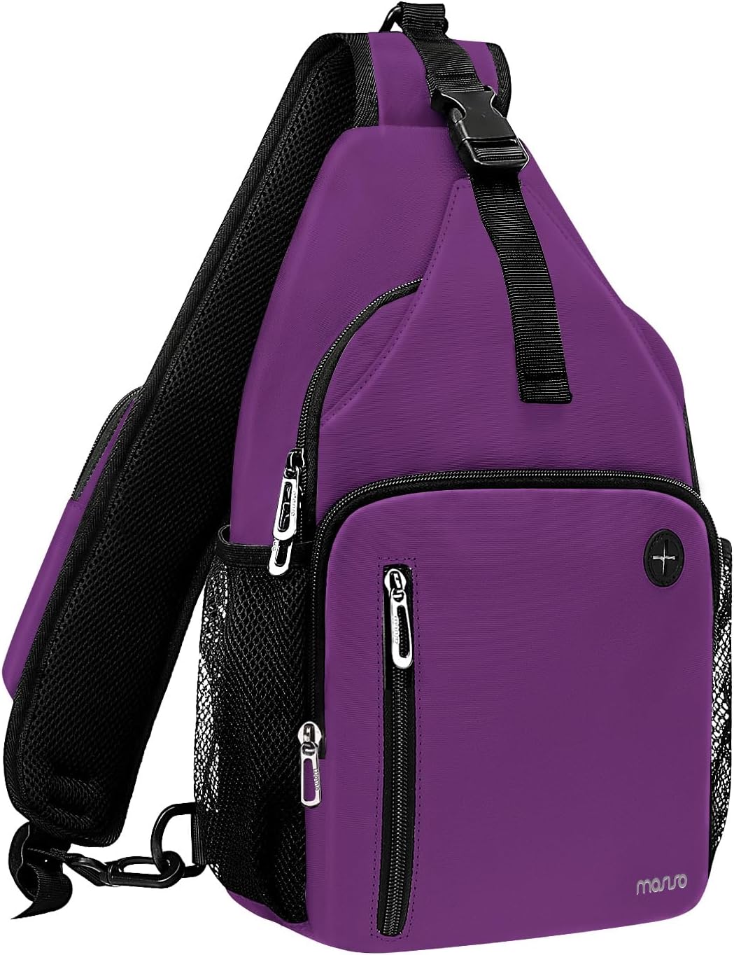 MOSISO Sling Backpack Bag, Crossbody Shoulder Bag Travel Hiking Daypack Chest Bag with Front Square