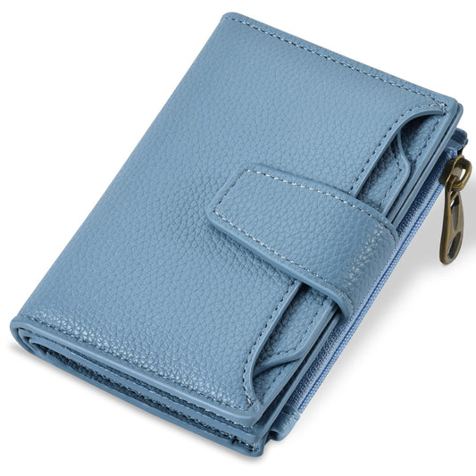 Airkit Small Wallet Women RFID Blocking Soft Leather Bifold Compact Card Holder Wallet for Women