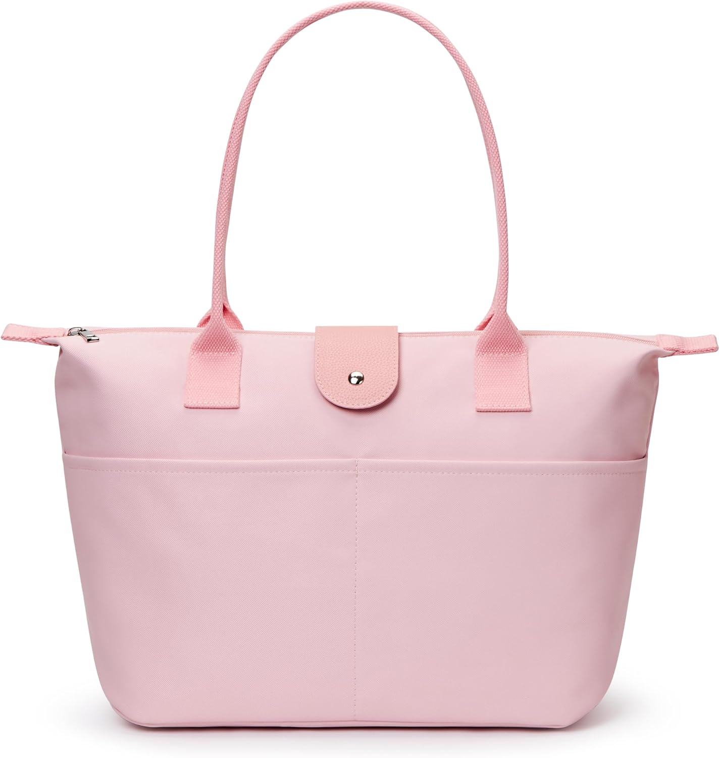 Nylon Tote Bag Women Zipper Shoulder Purse Large Hobo Top Handle Foldable Handbags for Work Travel Shopping