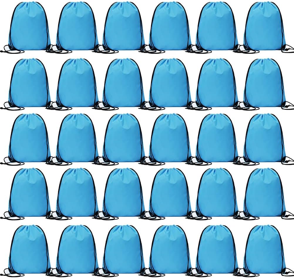 Bulk Drawstring Bags, Polyester Draw String Bags, Gym Sports Cinch Bag Drawstring Backpack for Women Men