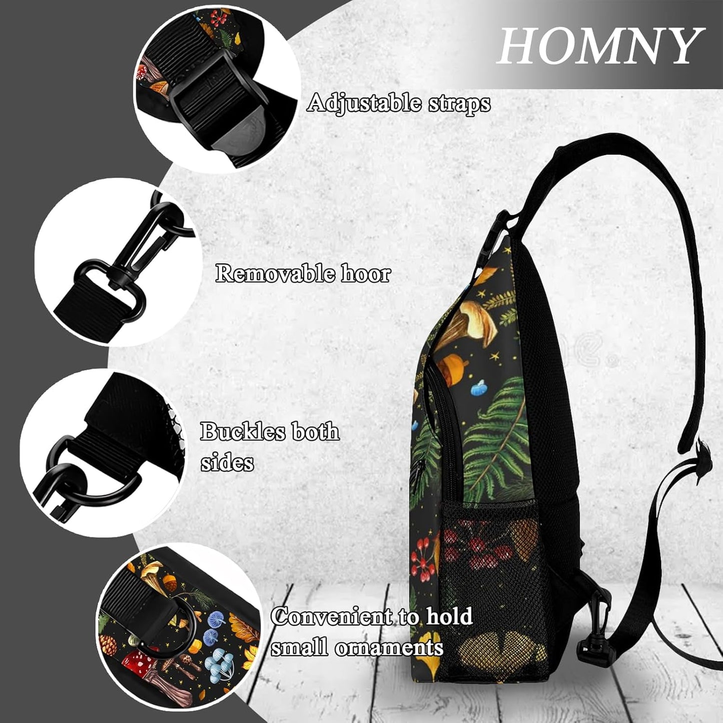 Sling Backpack Trendy Sling Bag Multipurpose Crossbody Sling Travel Hiking Crossbody Shoulder Backpack