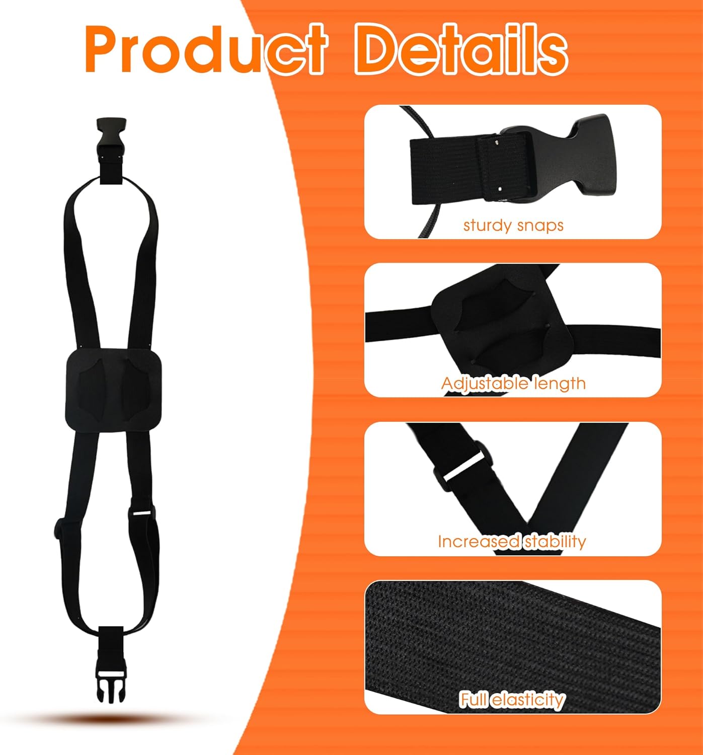Elastic Luggage Strap with Hooks, The Perfect Travel Must-Have Suitcases Companion, Ultimate Luggage Straps for Suitcases,Travel Must-Have for All Adventurers, Stretchable Luggage Straps(1Black)