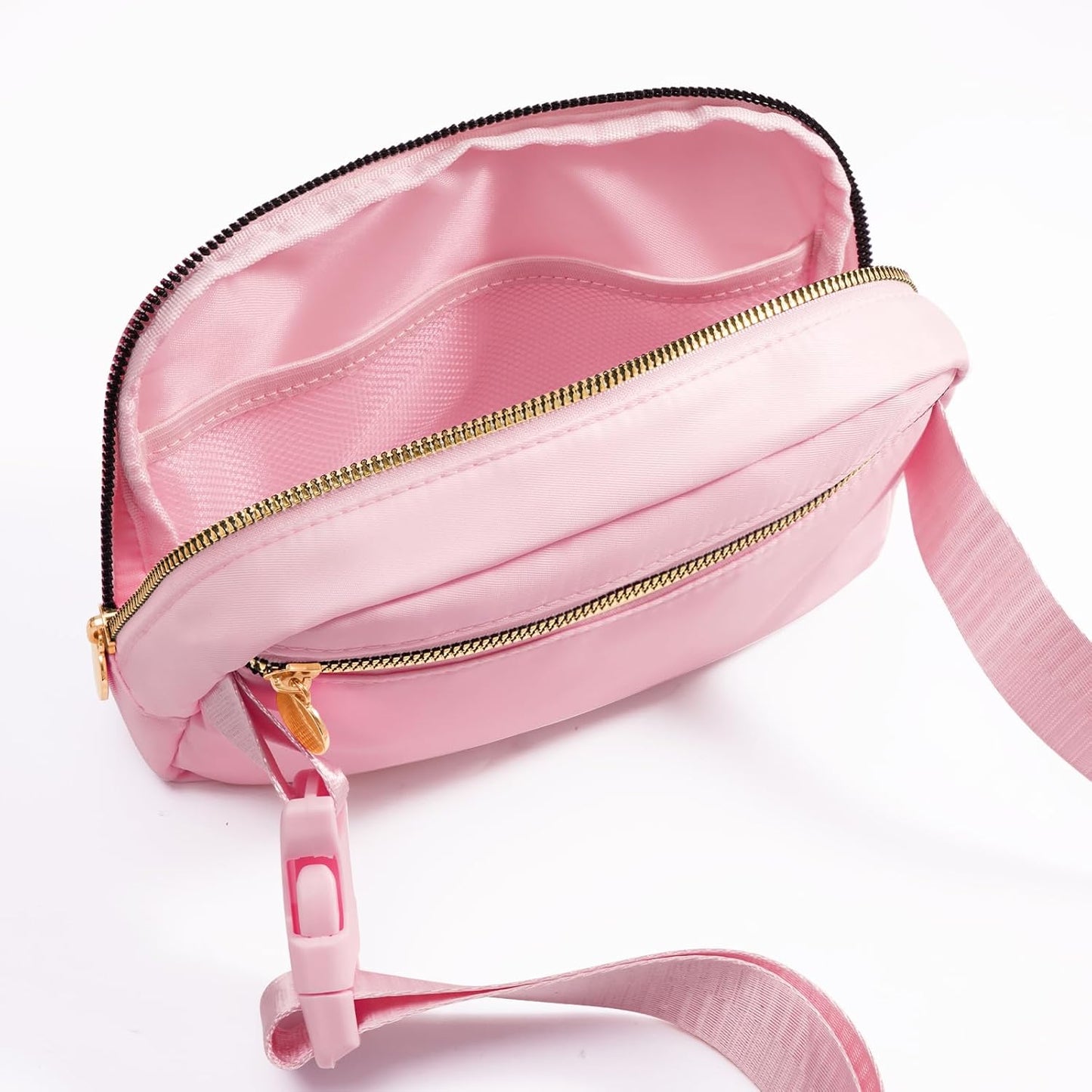 Cross Body Fanny Pack for Women,Fashion Waist Packs Crossbody Bags,Belt Bag with Adjustable Strap - Peach