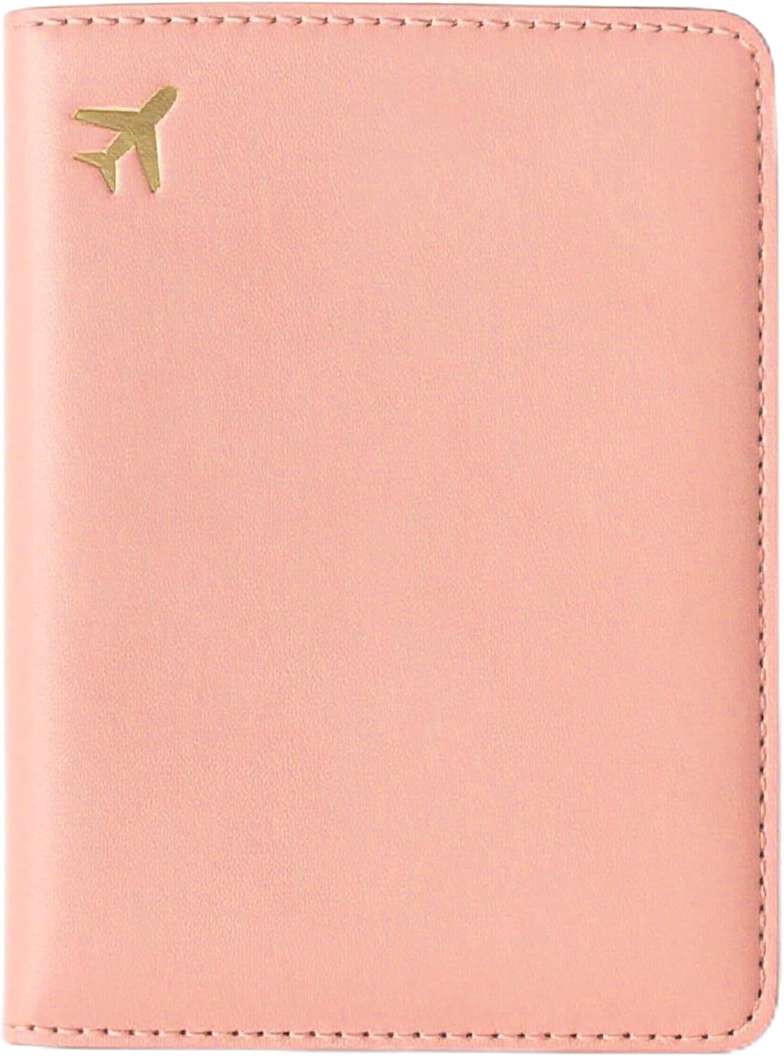 PU Leather Passport Holder Covers Case, Waterproof Rfid Blocking Travel Wallet Passport Holder(Warm Nude)