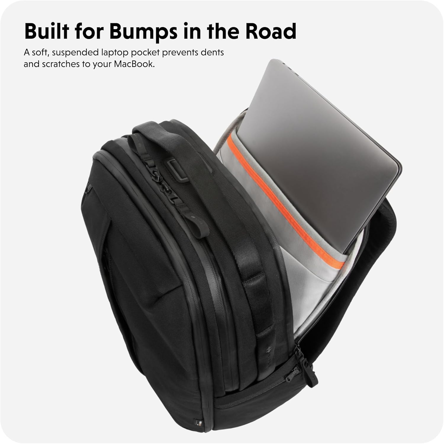 HyperPack Pro 22L Slim Travel Backpack with 'Find My' Compatibility - Fits up to 16” Laptop. Anti