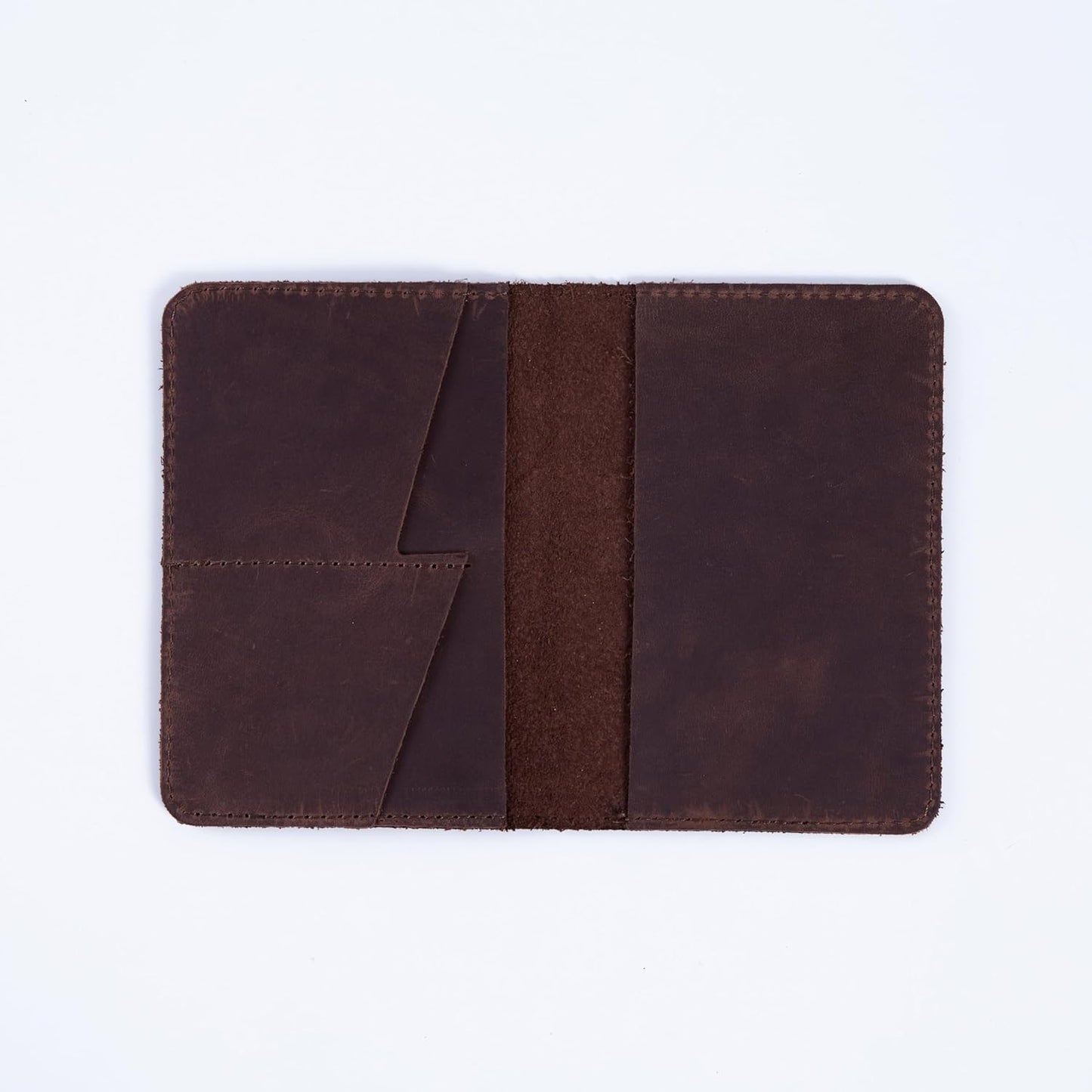INCARNE Passport Cover - Travel Passport Wallet - Leather Passport Holder for Men Women Family with Card Slots & Note Compartmen - Sleeve Protector - Genuine Leather - Vintage Brown