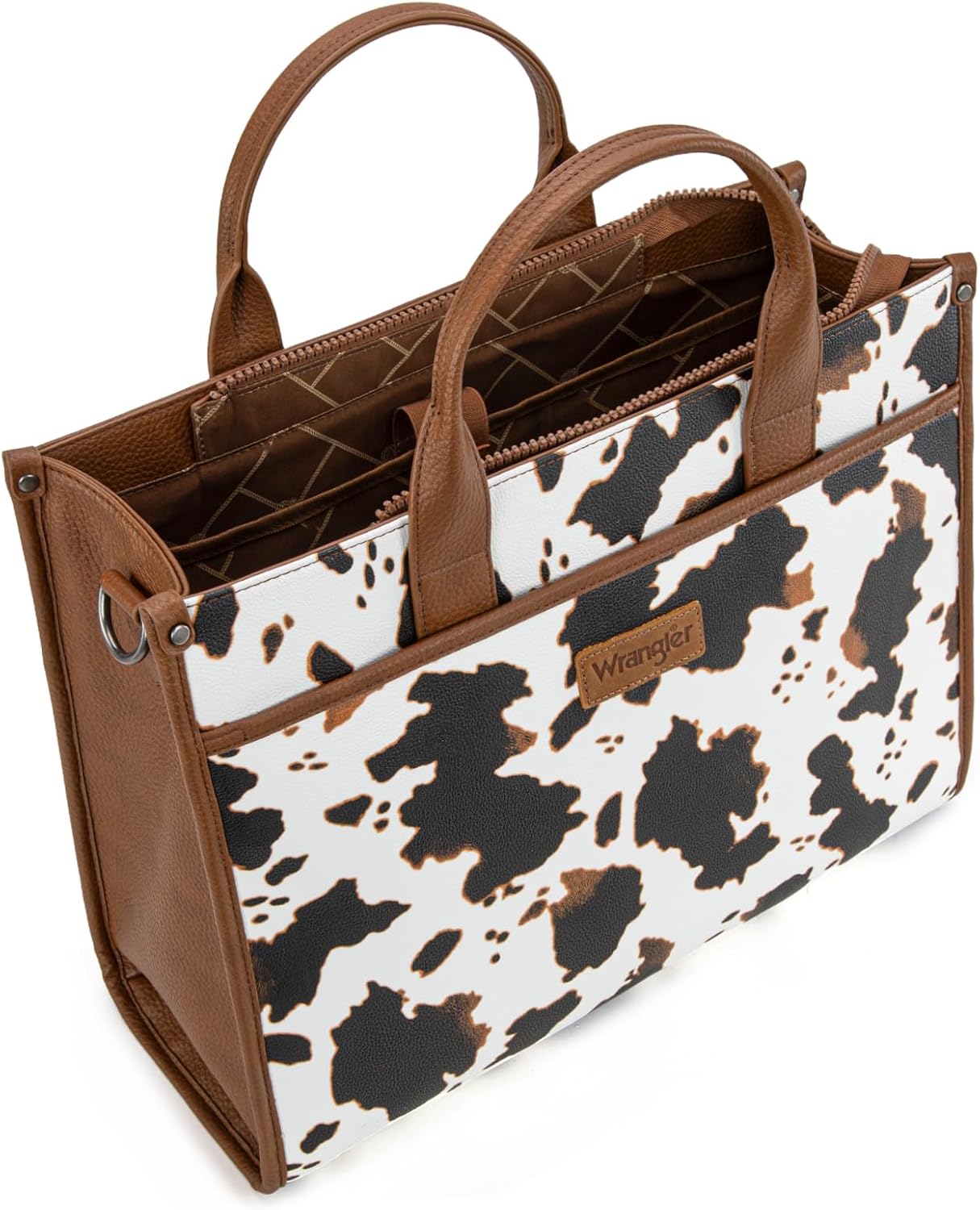 Wrangler Laptop Bag for Women 15.6 Inch Vintage Work Tote Bag for Business Briefcase Handbag with Adjustable Shoulder Strap