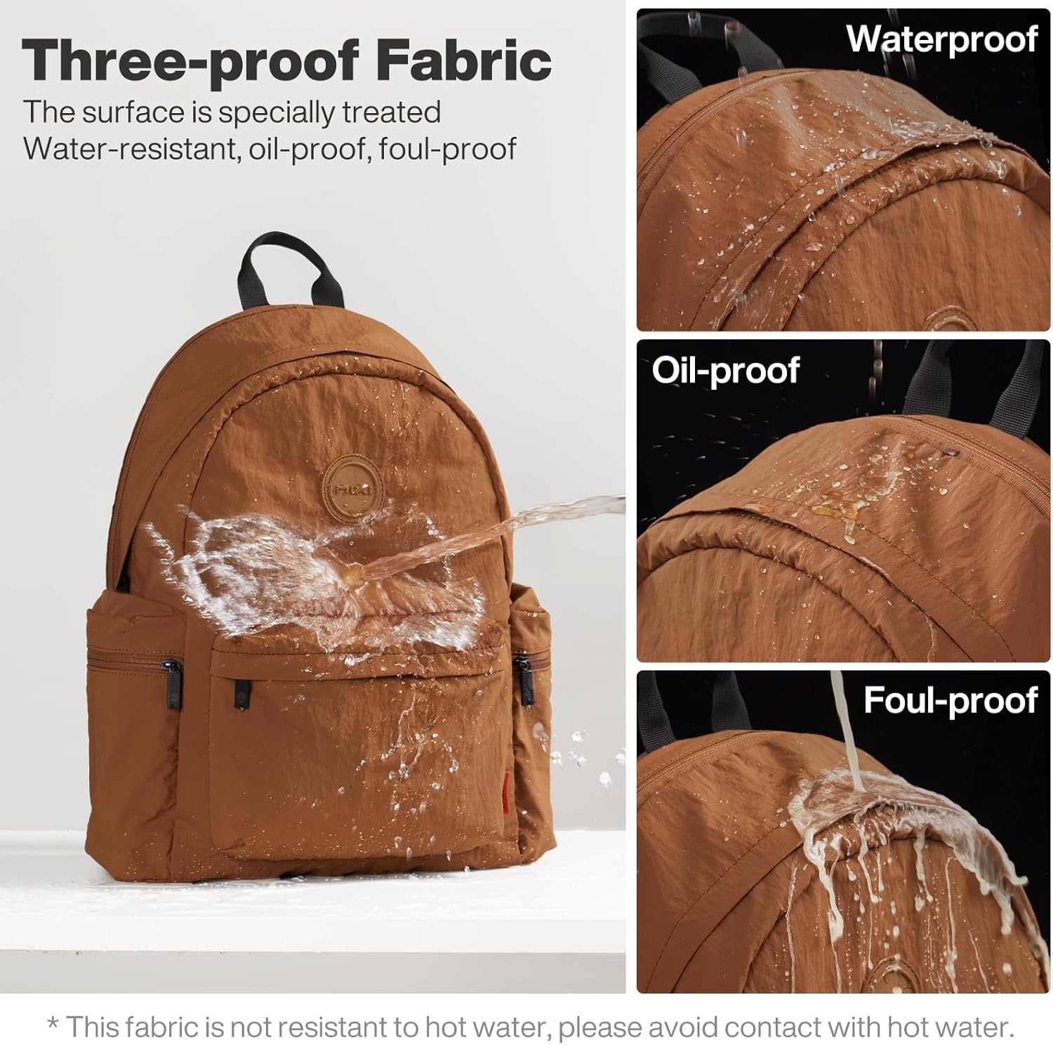 mixi Outdoor Lightweight Backpack Casual Carry On Laptop Backpack Travel Bookbag for Women Men