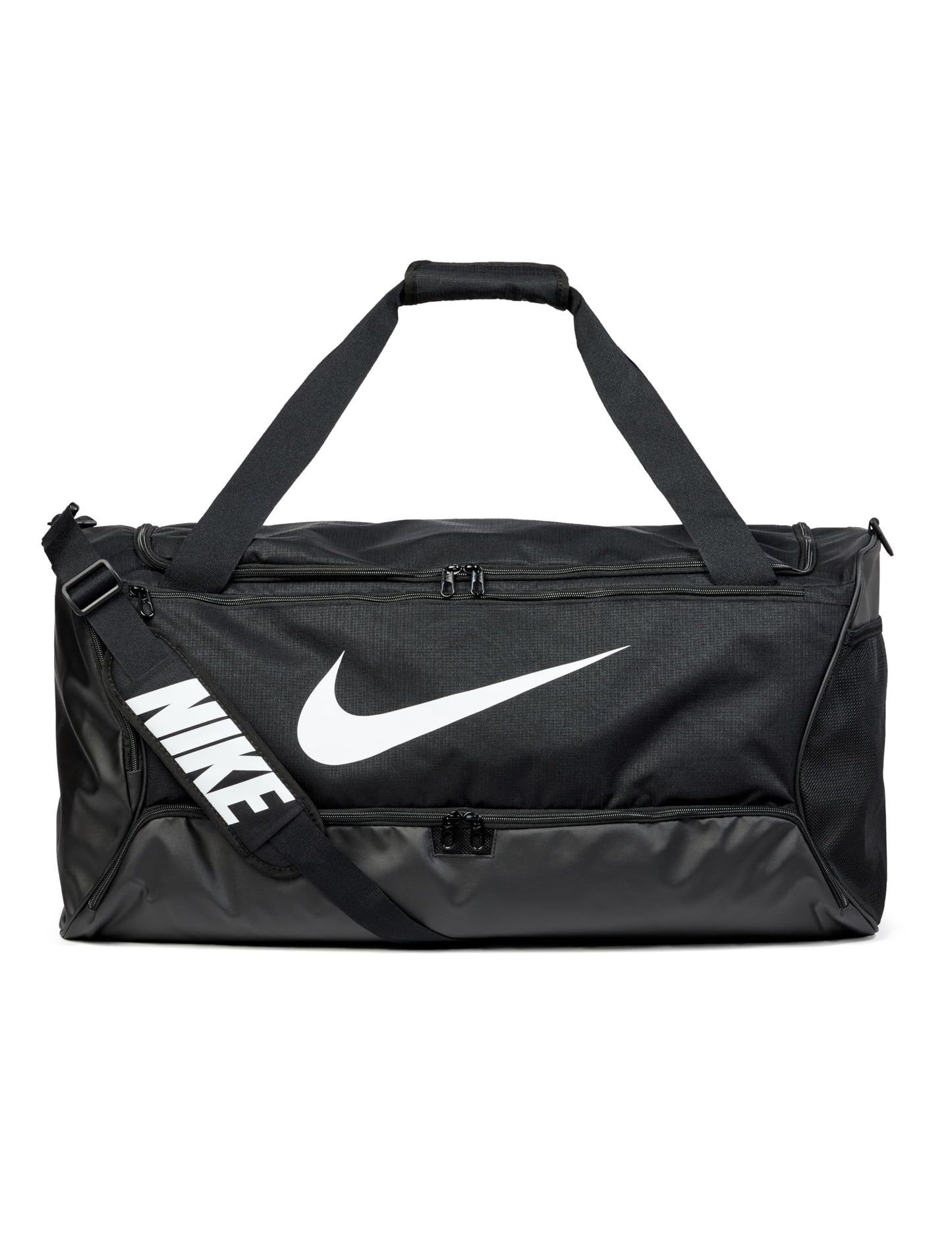 Nike Unisex Brasilia 9.5 Training Duffel Bag (Large, 95L), Black/Black/White, MISC