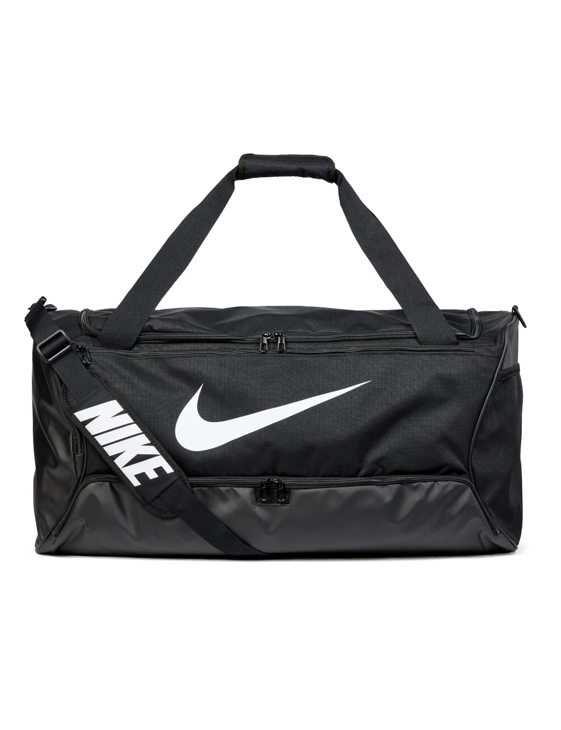 Nike Unisex Brasilia 9.5 Training Duffel Bag (Large, 95L), Black/Black/White, MISC
