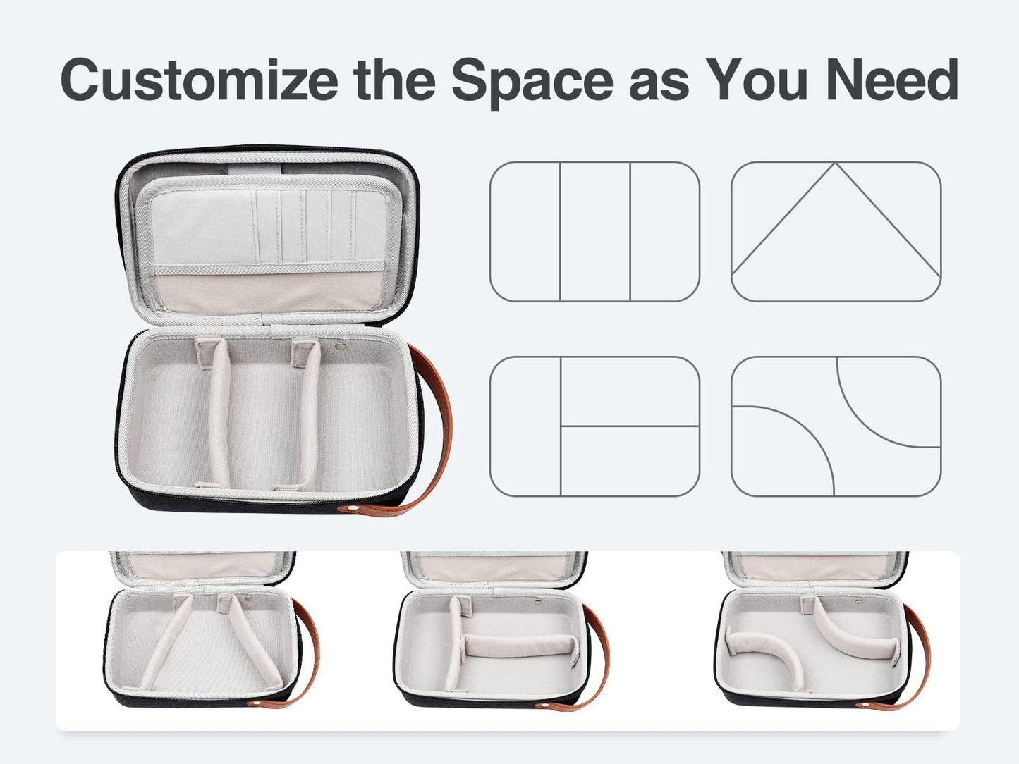Luxtude Tech Organizer Travel Case, Portable Electronics Organizer