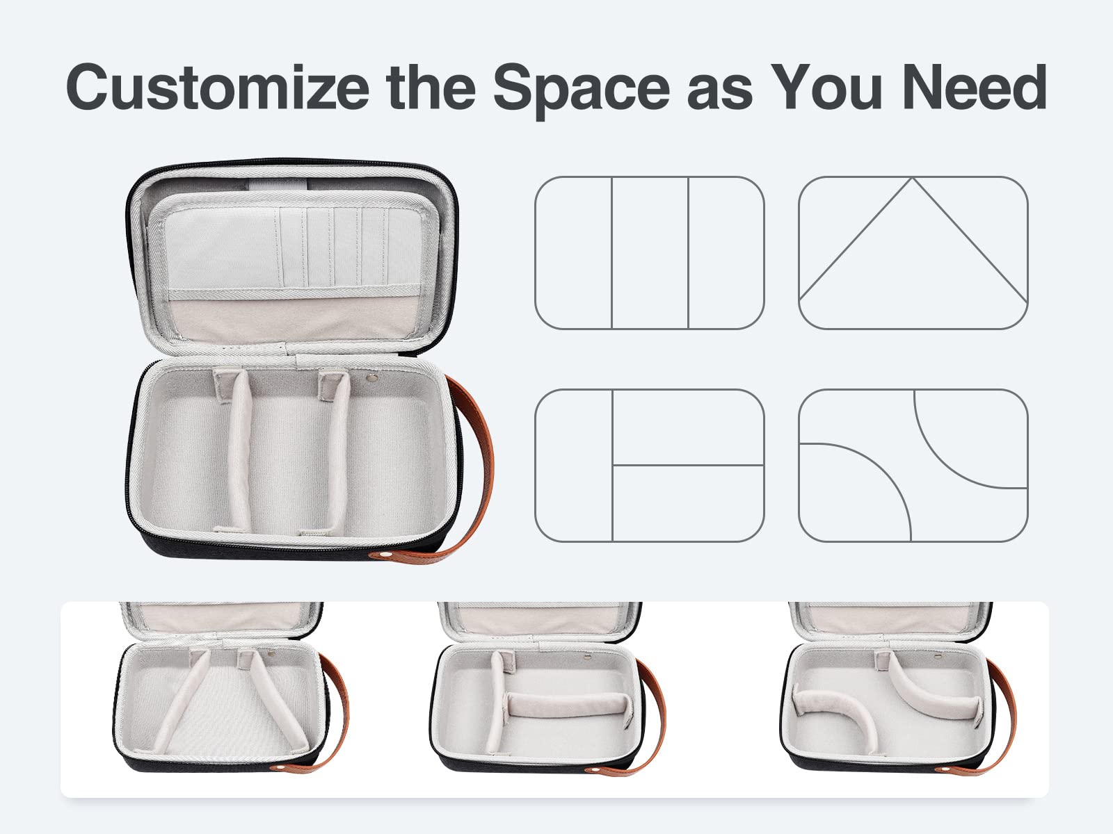Luxtude Tech Organizer Travel Case, Portable Electronics Organizer