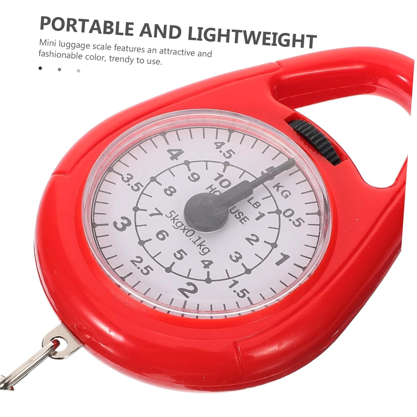 Portable Mini Spring Scale Handheld Luggage Weight Scale Hook for Easy Measurement