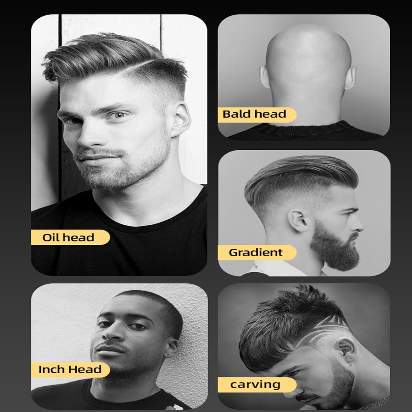 Head Shavers for Bald Men Ball Trimmer Pubic Hair Groomer Cordless Rechargeable Shaver Clipper Razor with LED Lighting Razor Portable Body Grooming Travel for Him Dad（Silver）