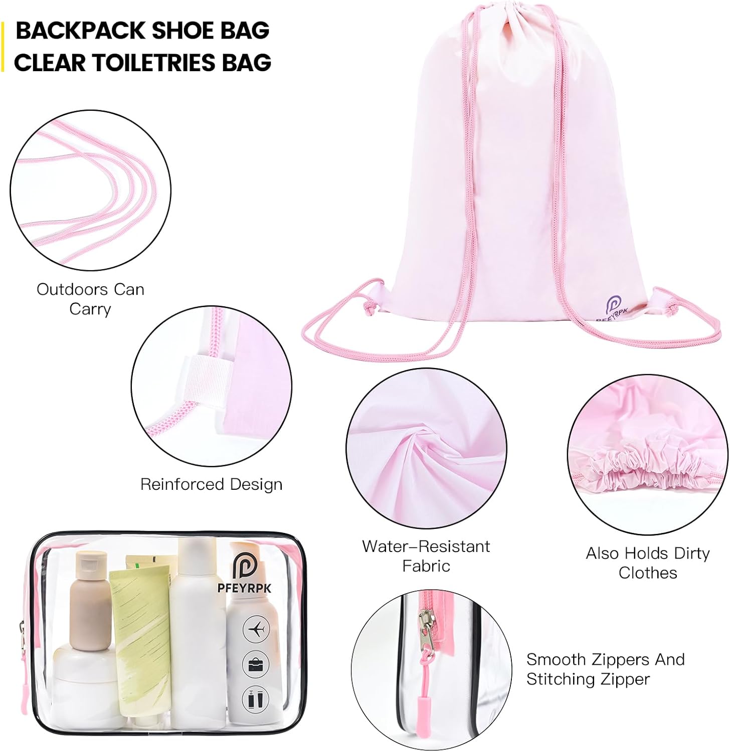 Lightweight Compression Packing Cubes for Suitcases, Compressible Expandable Travel Packing